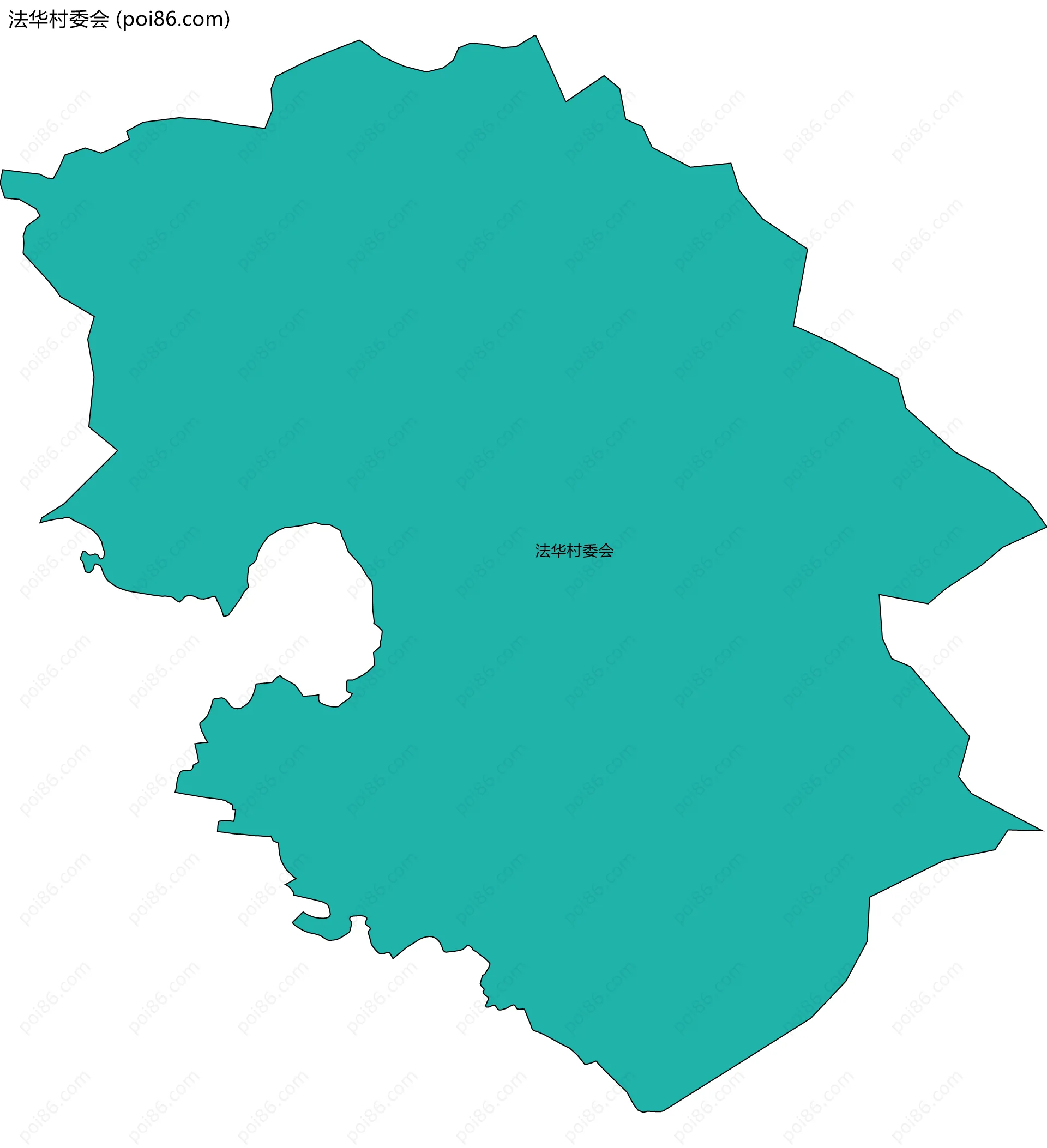 法华村委会边界地图