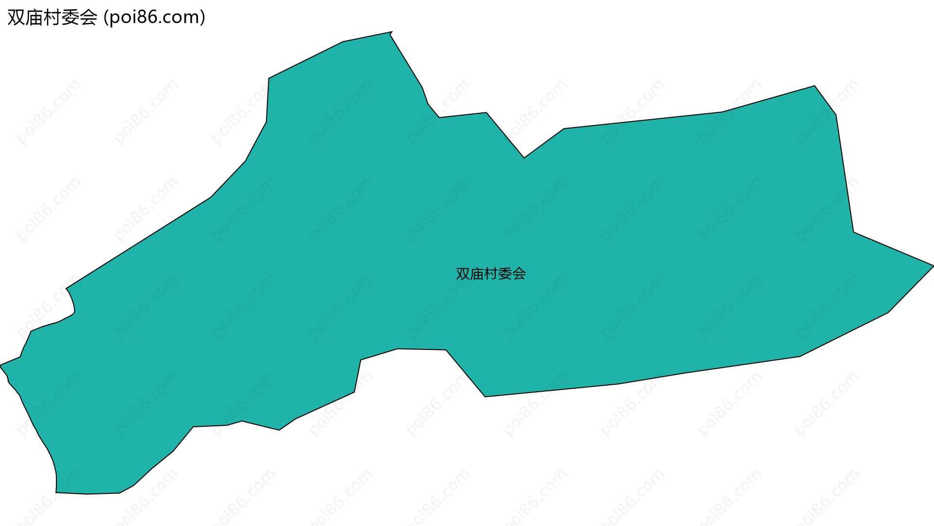 双庙村委会边界地图