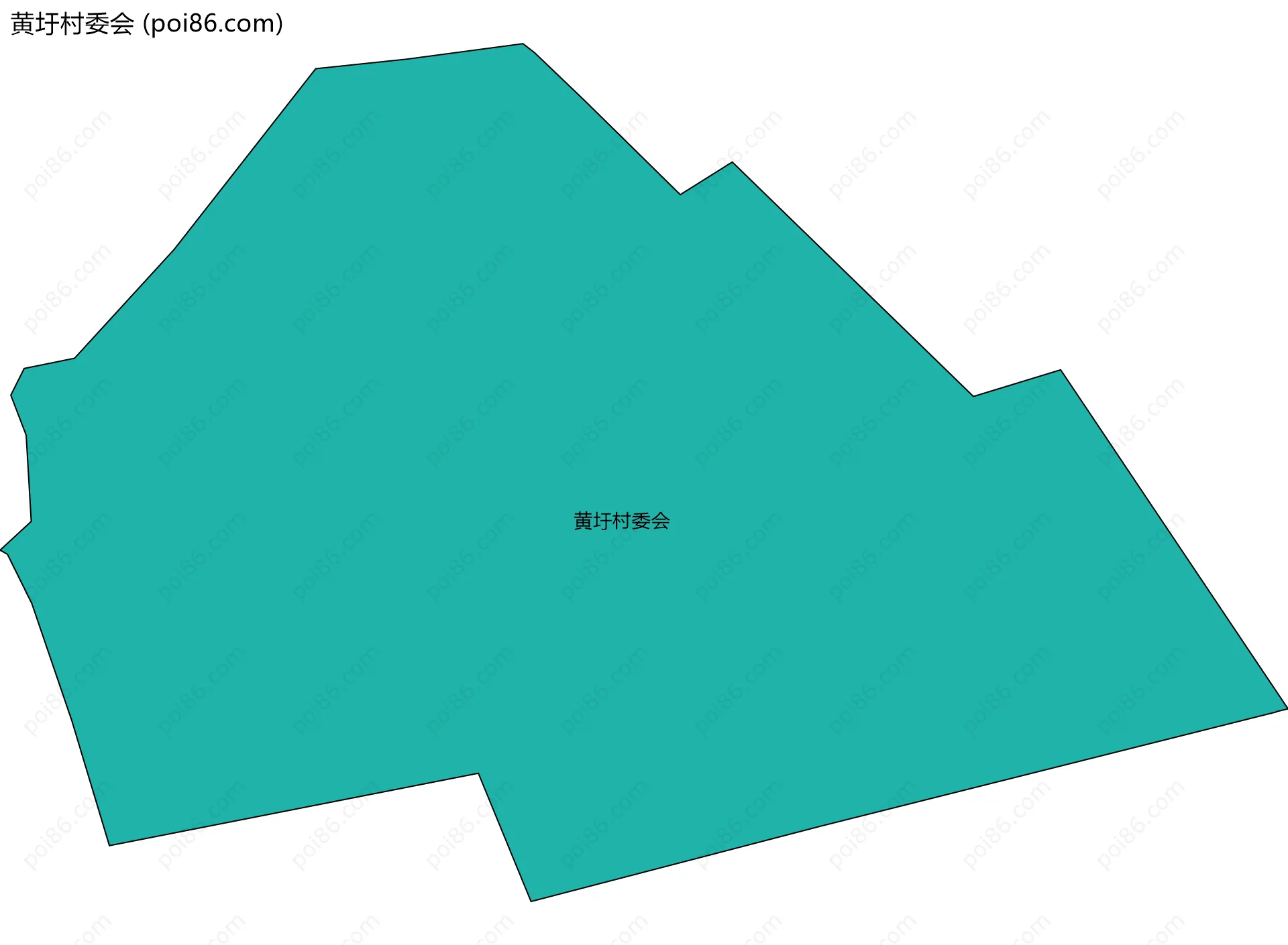 黄圩村委会边界地图