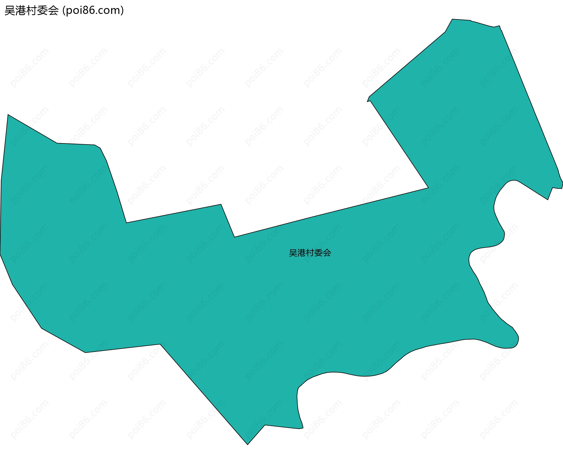 吴港村委会边界地图