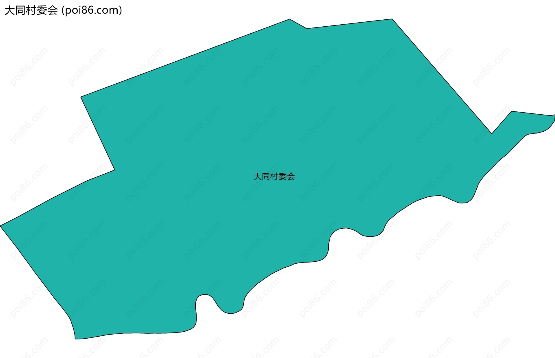 大同村委会边界地图