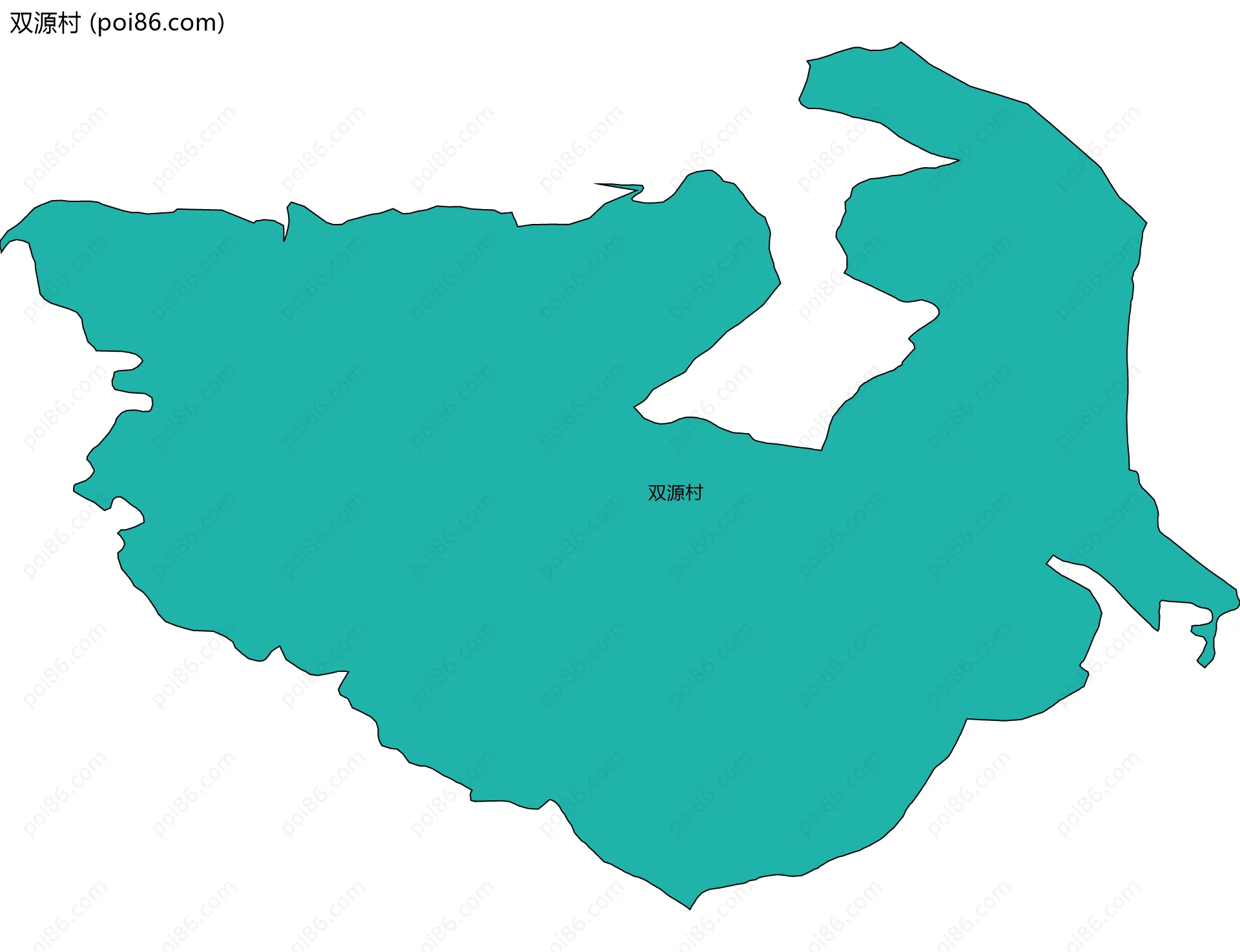 双源村边界地图