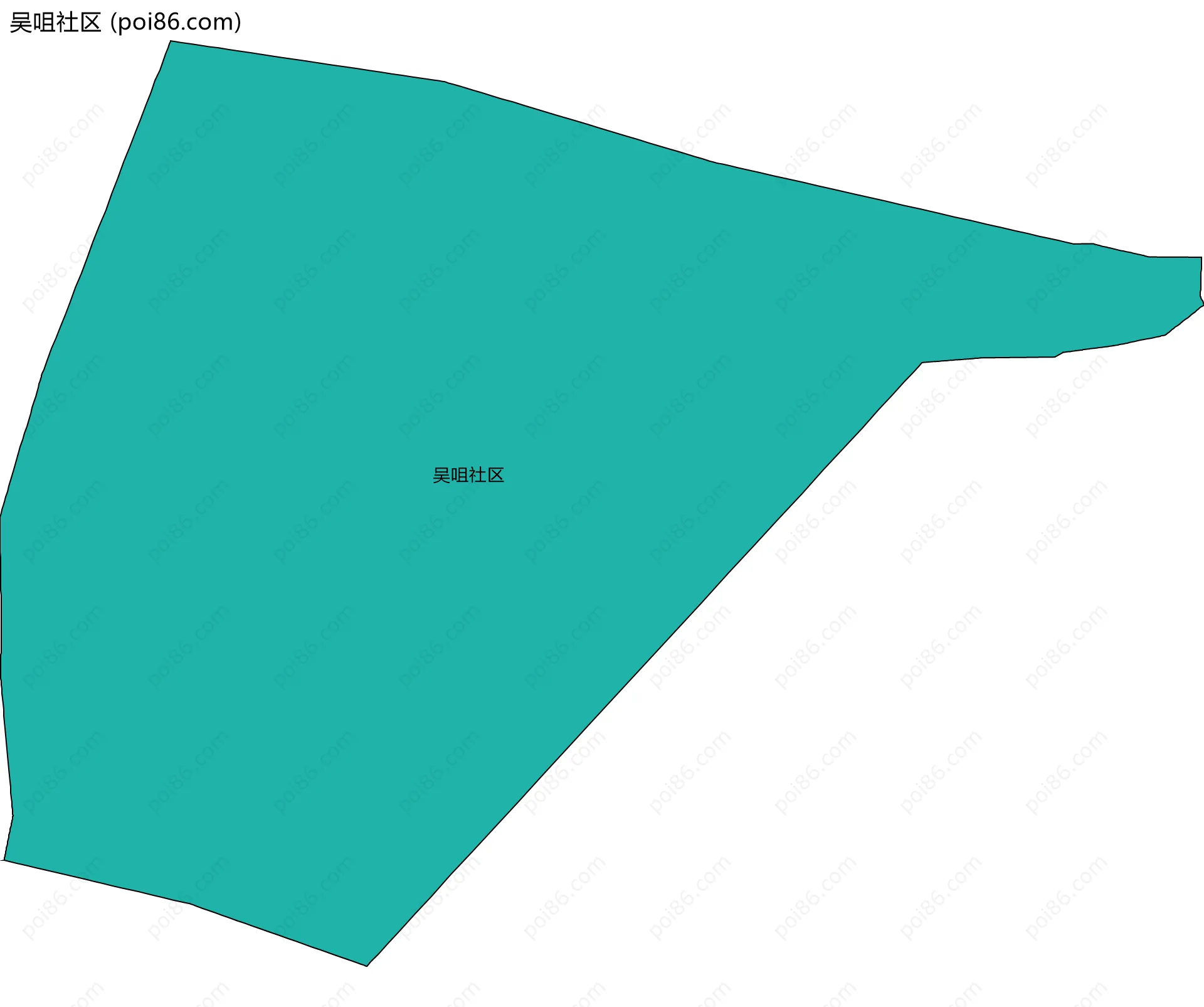 吴咀社区边界地图