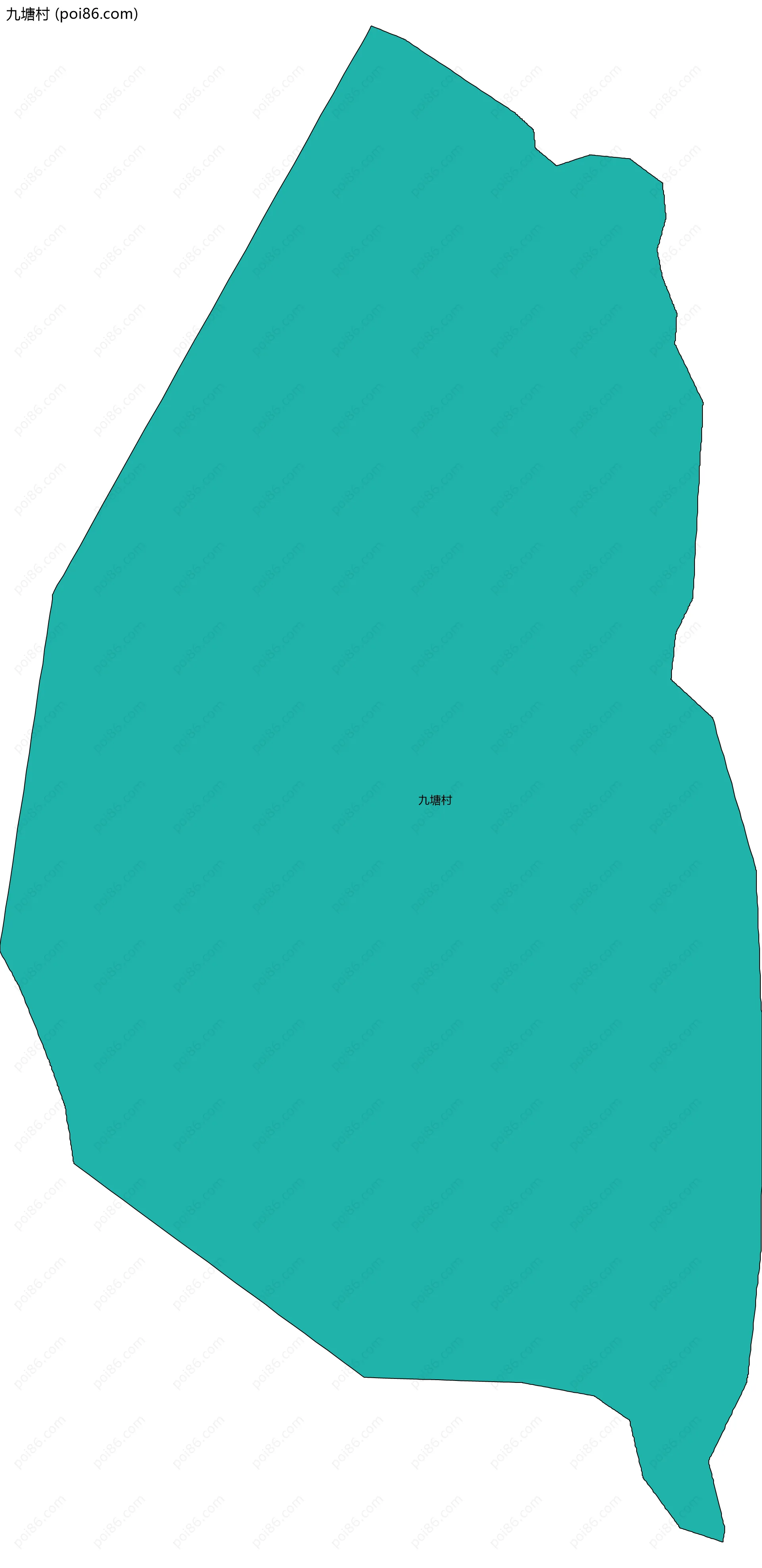 九塘村边界地图