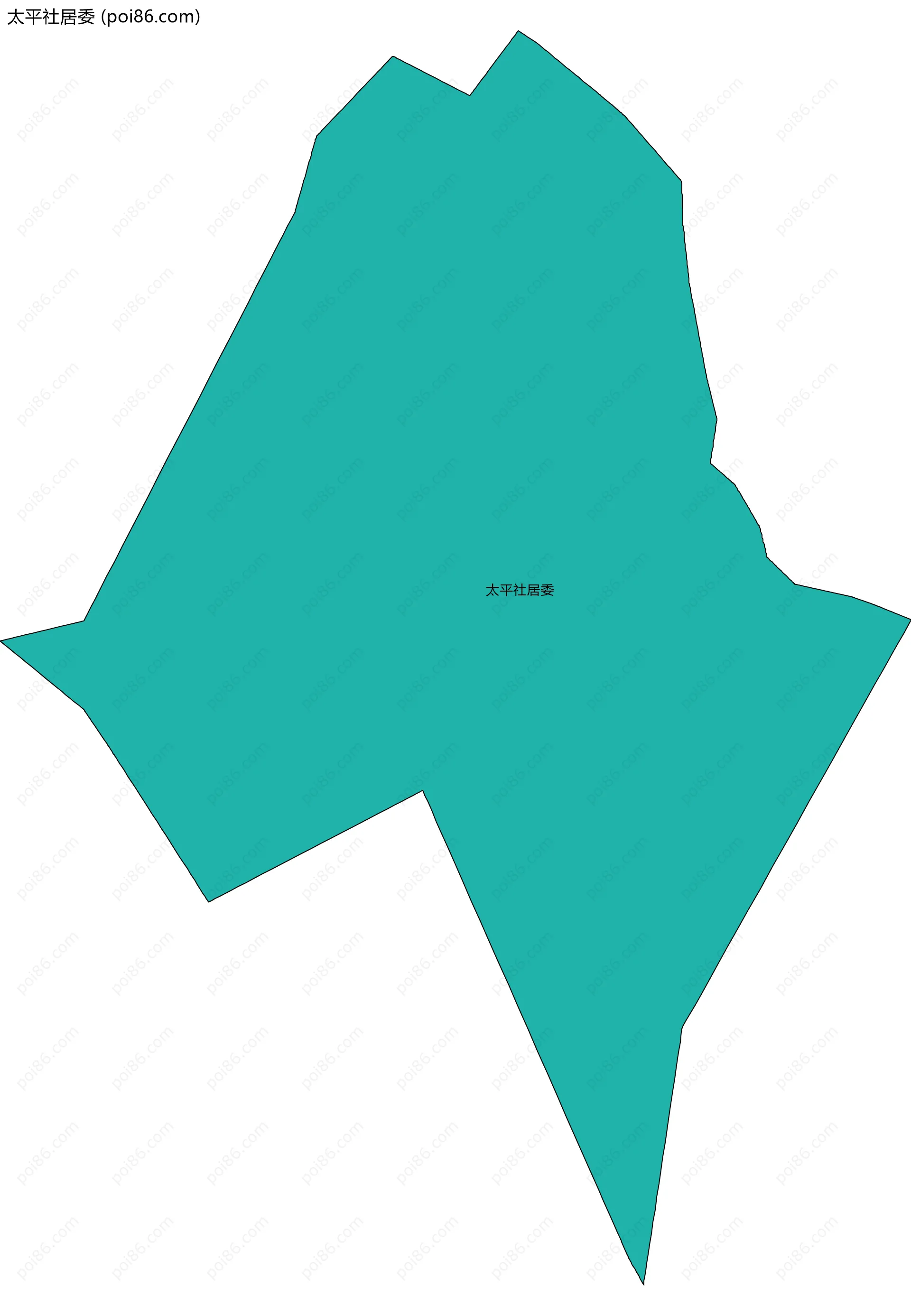 太平社居委边界地图