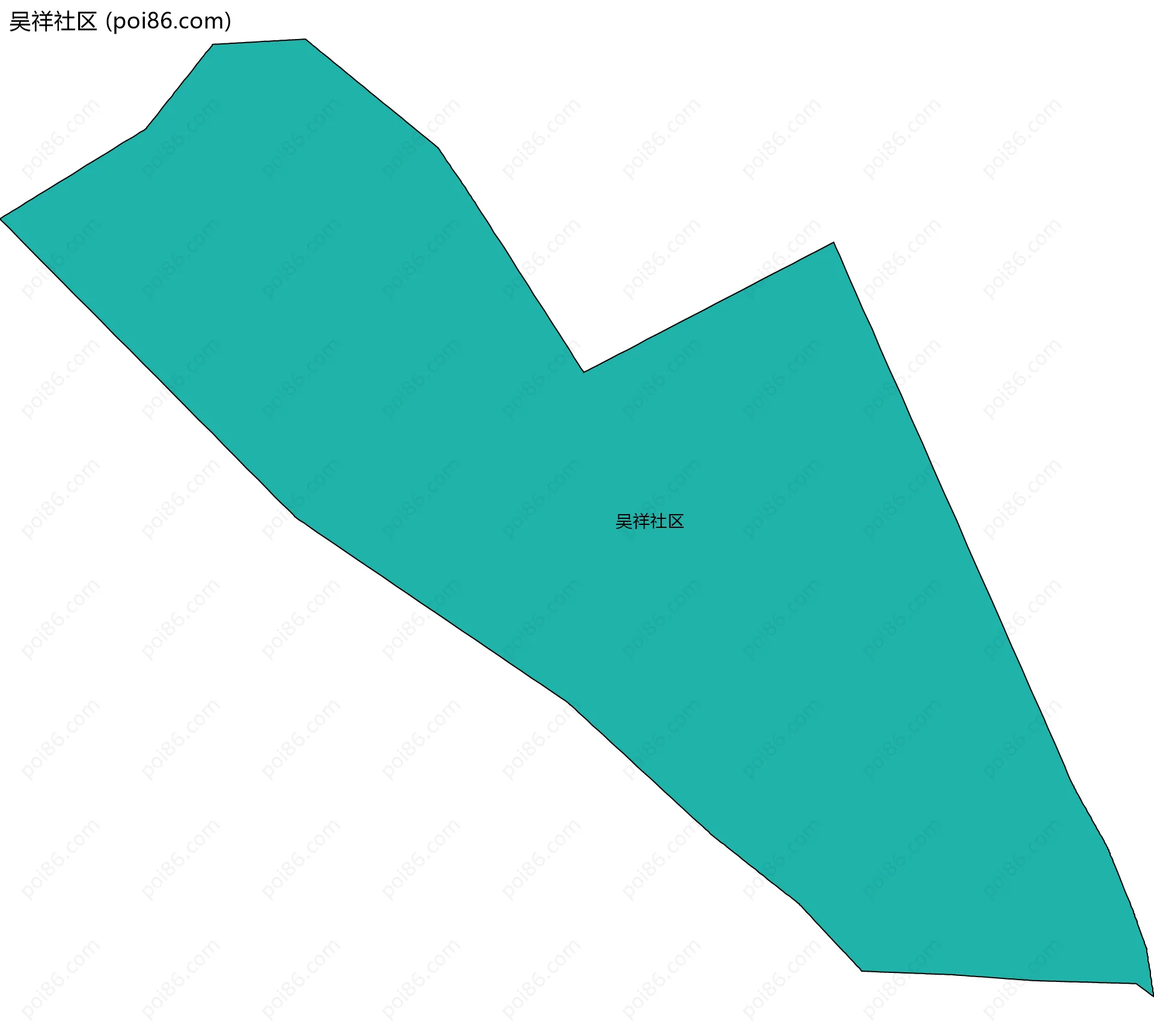 吴祥社区边界地图