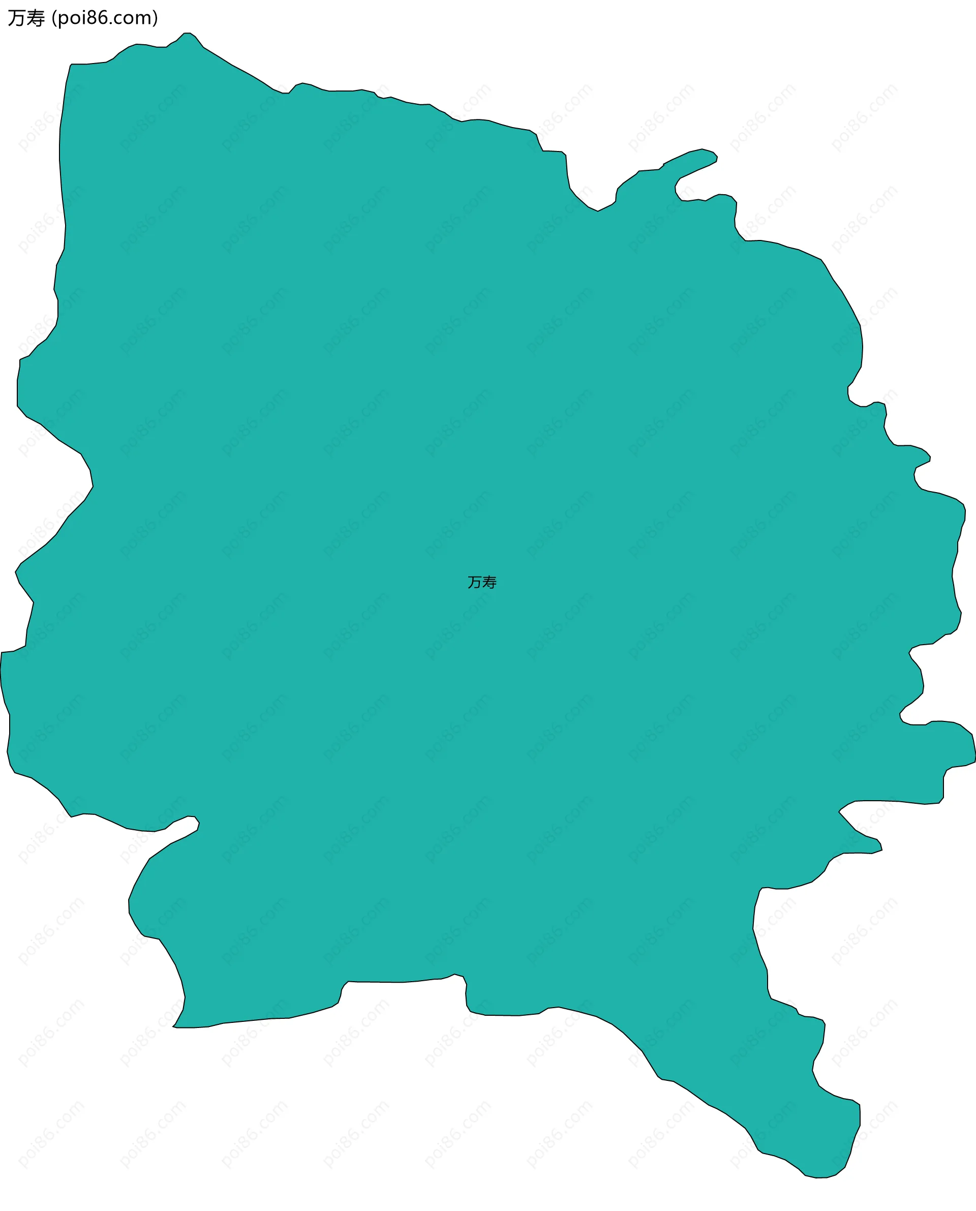 万寿边界地图