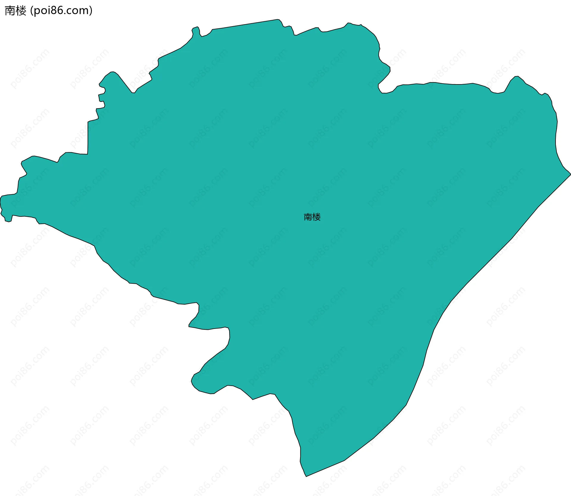 南楼边界地图