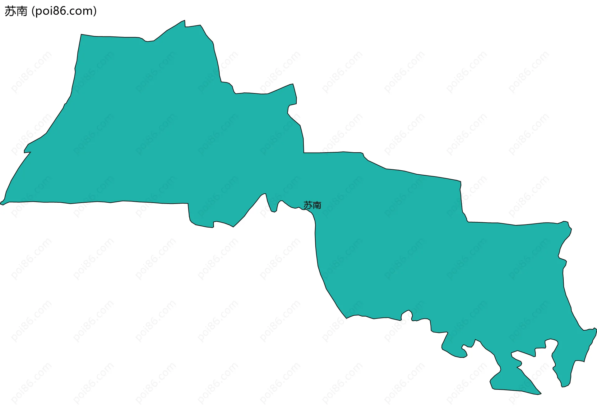 苏南边界地图