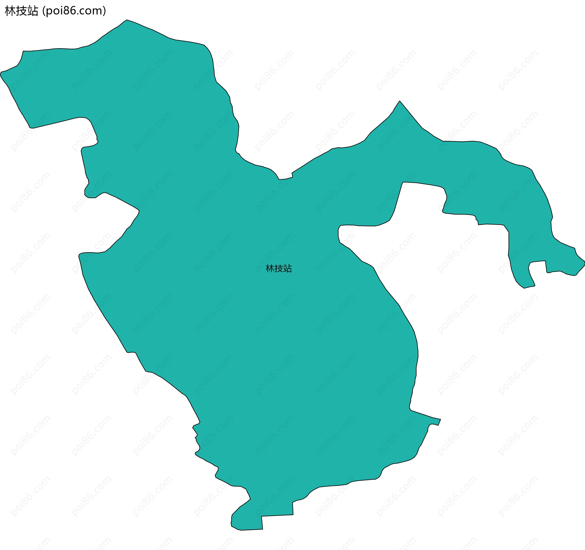 林技站边界地图