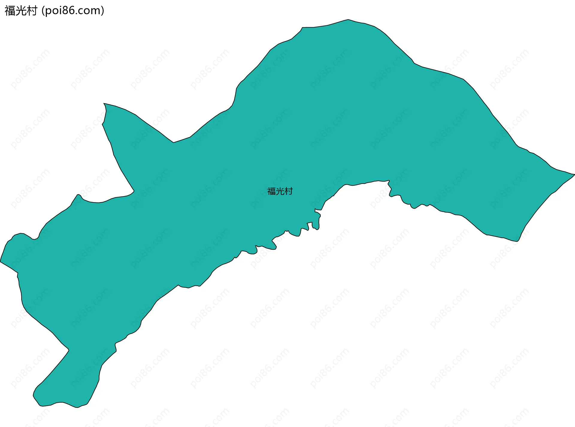 福光村边界地图