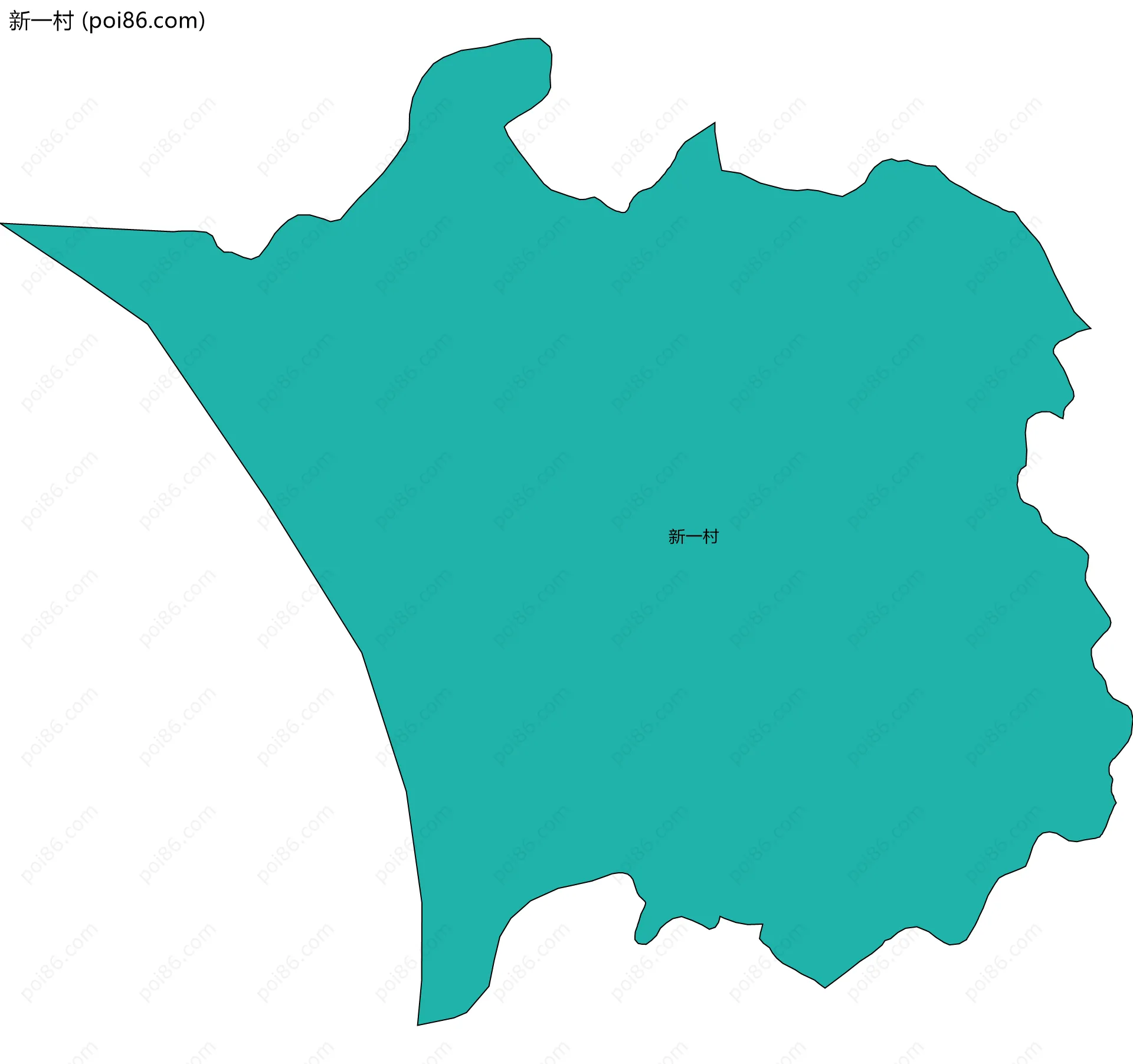 新一村边界地图