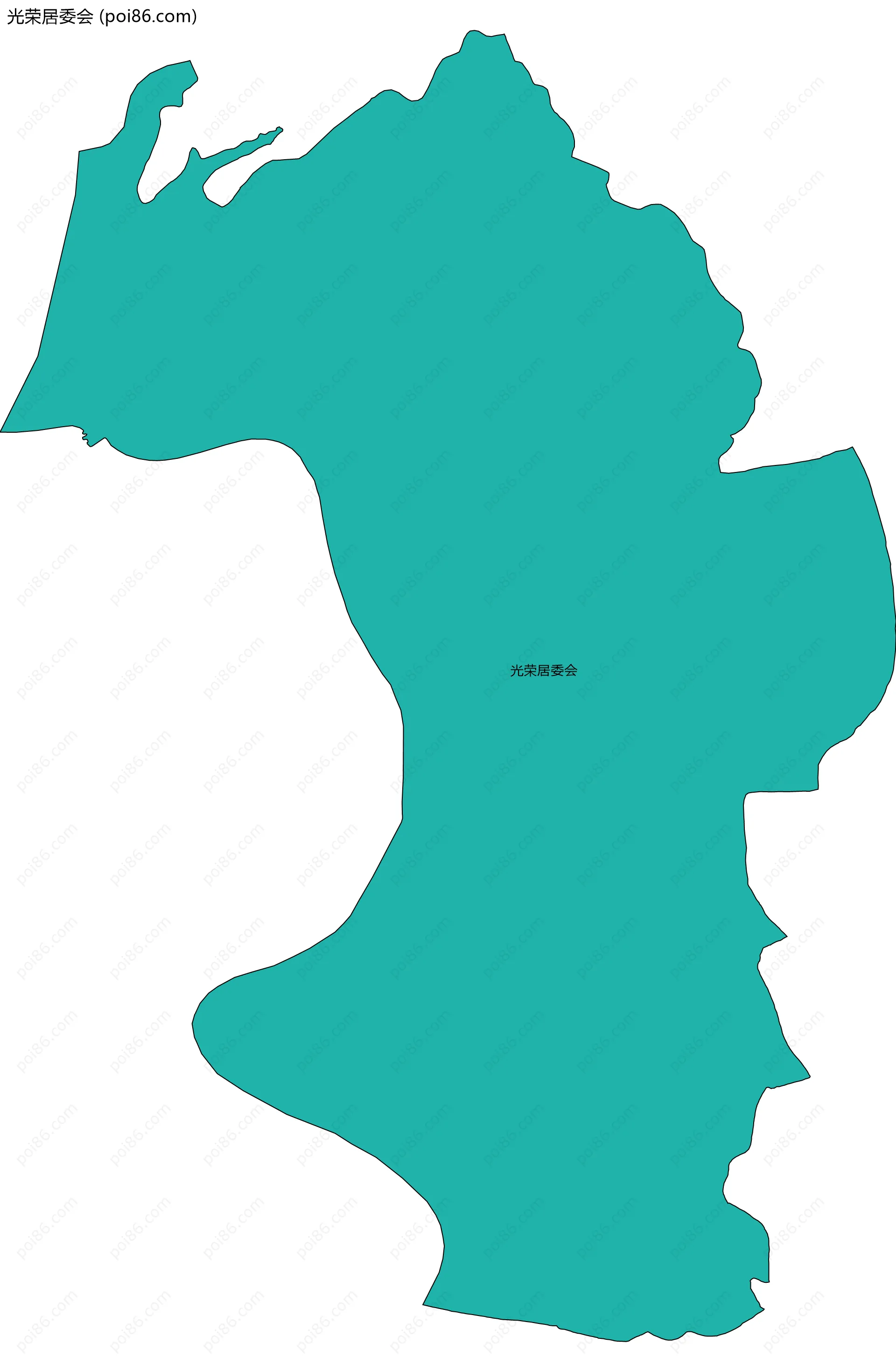 光荣居委会边界地图