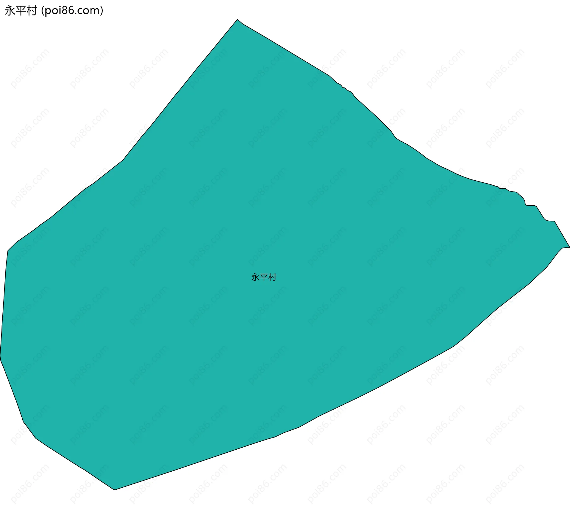 永平村边界地图