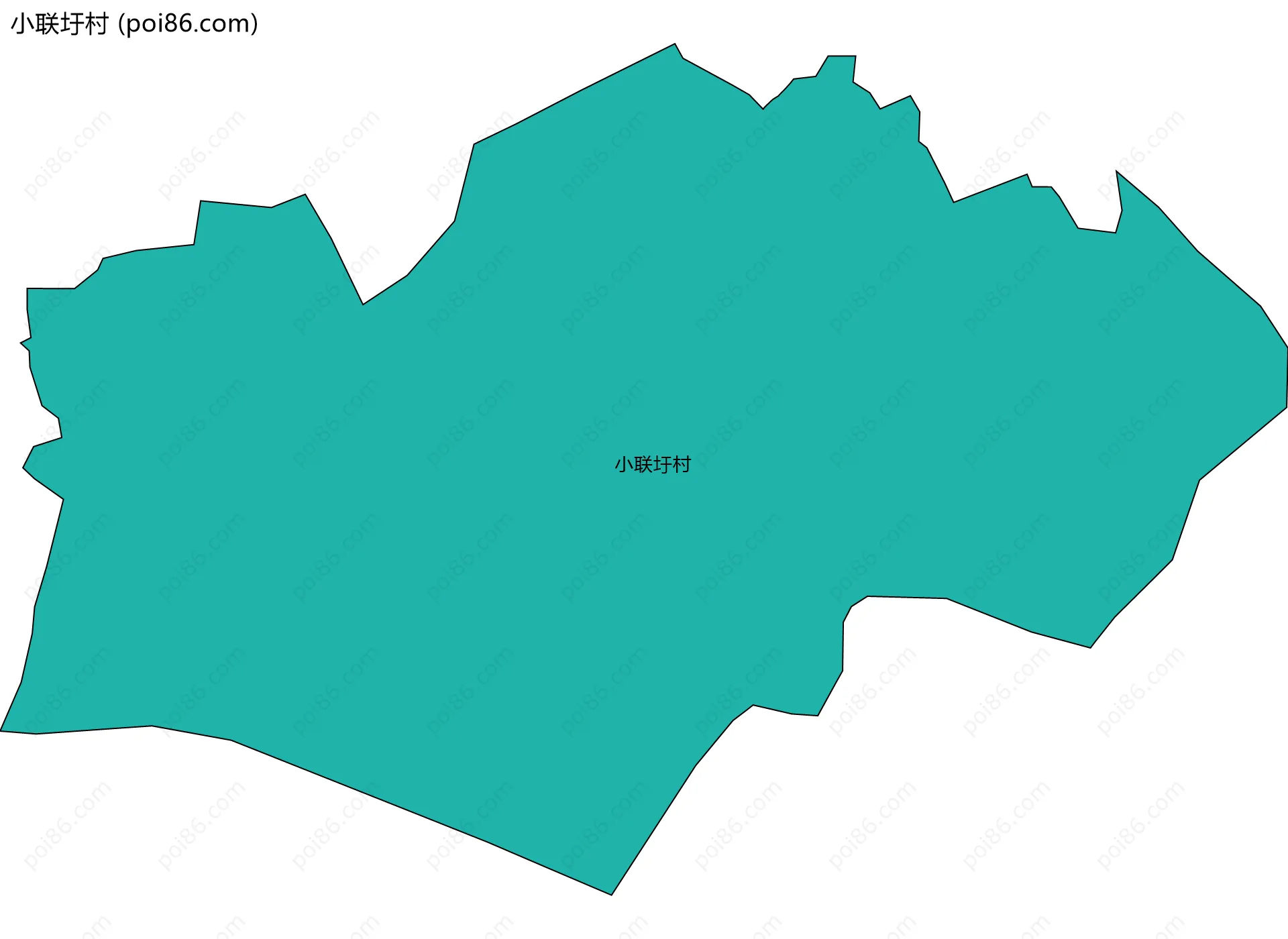 小联圩村边界地图