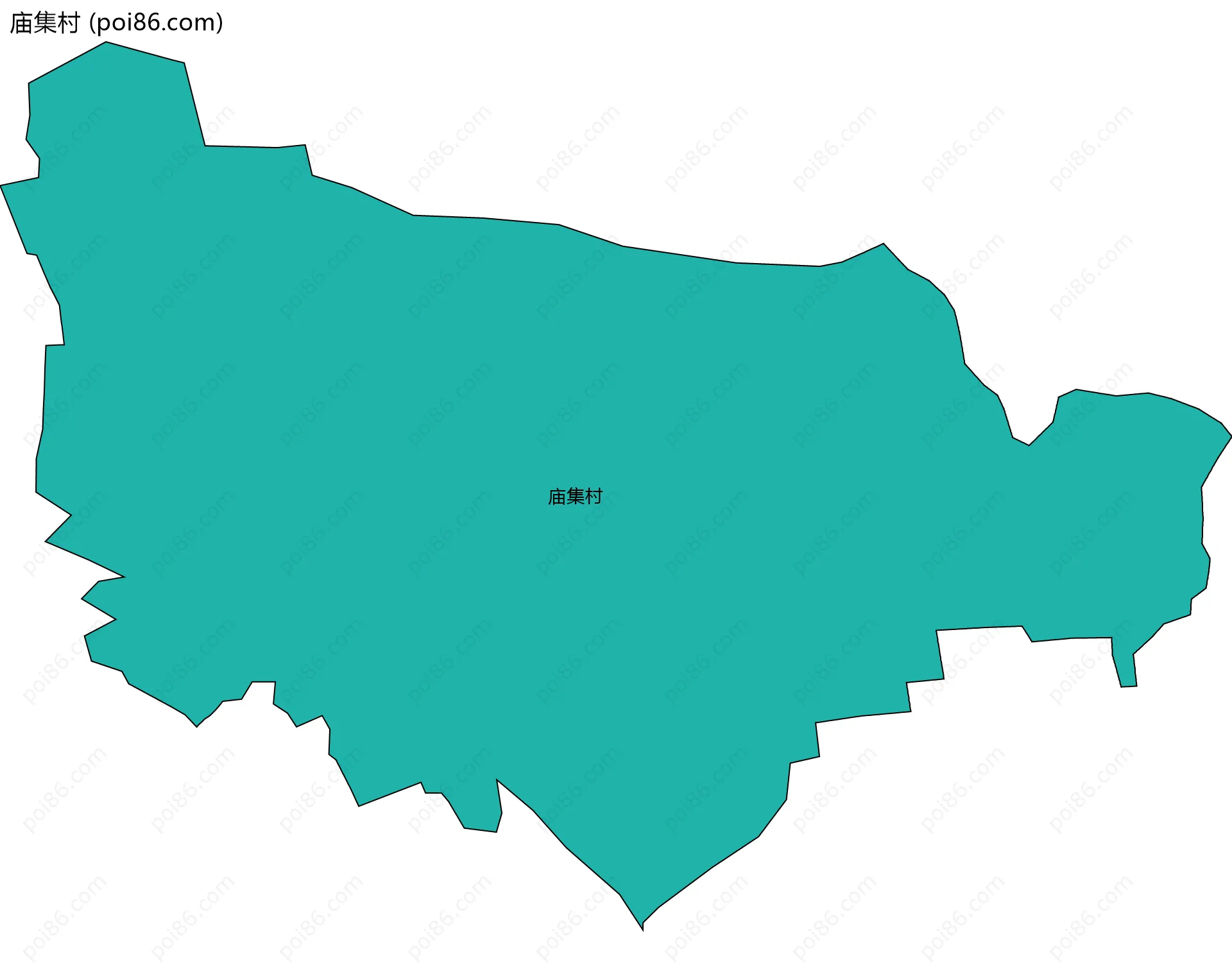 庙集村边界地图