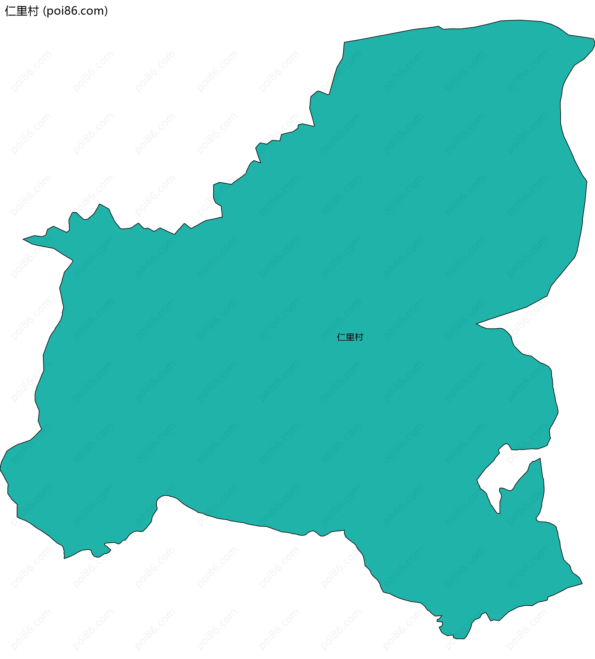 仁里村边界地图