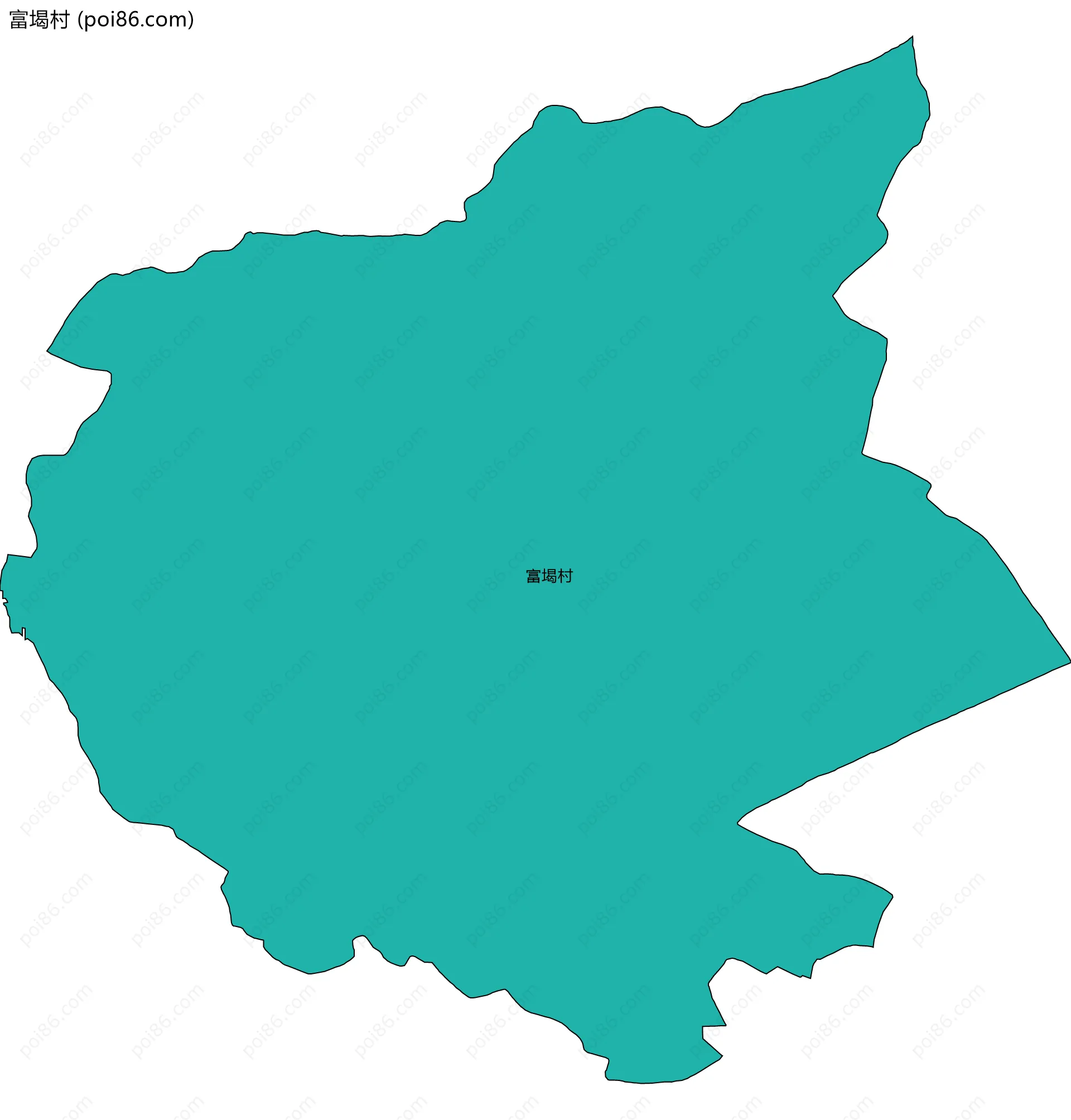 富堨村边界地图