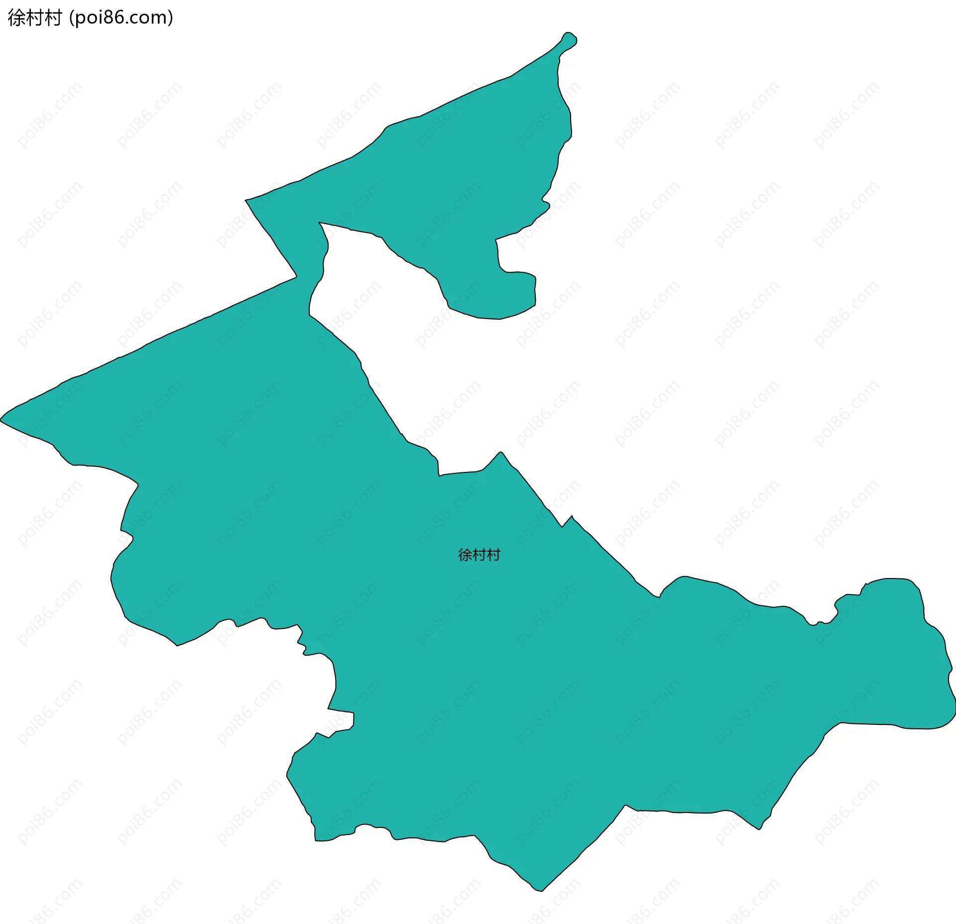 徐村村边界地图