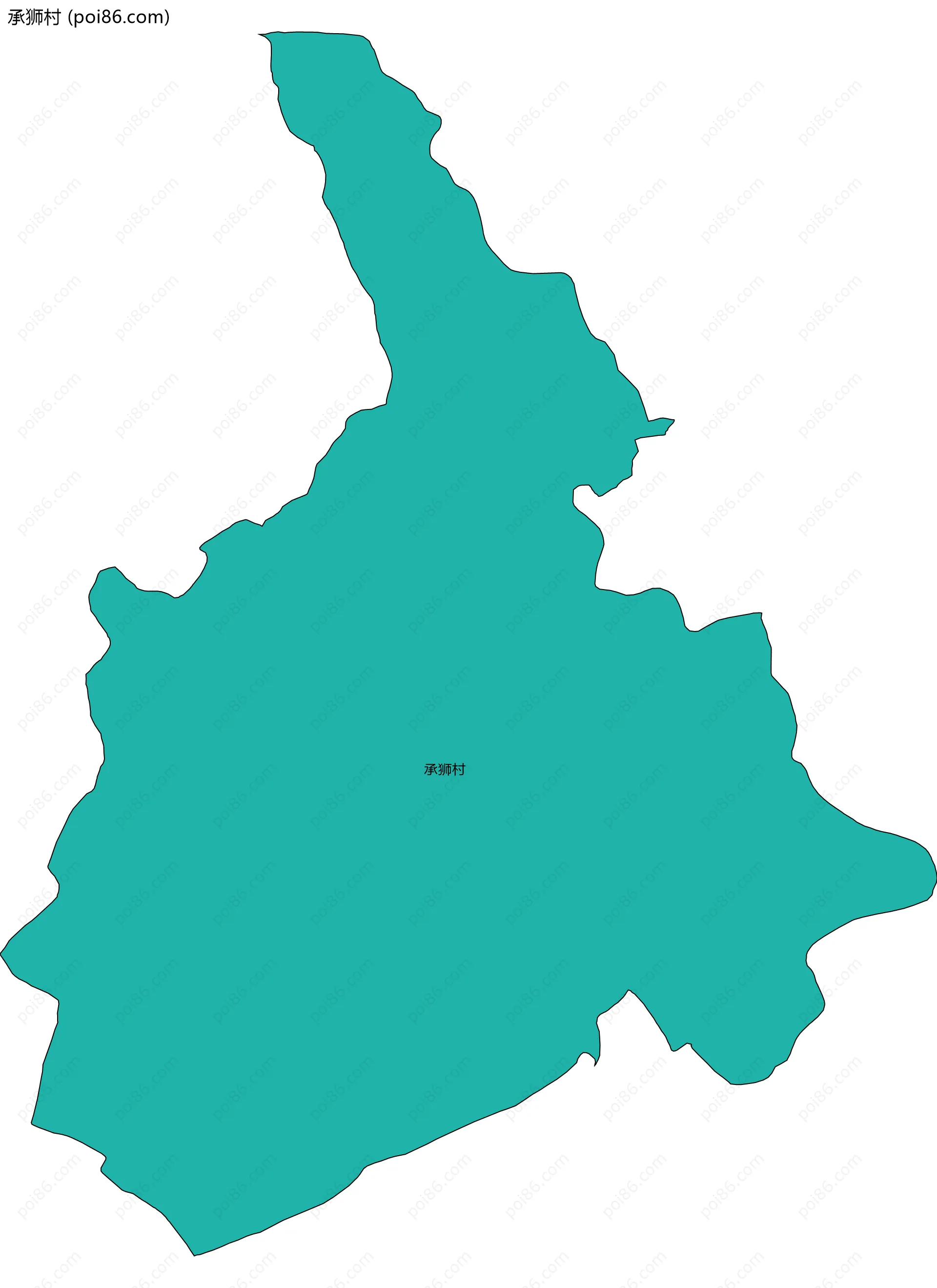 承狮村边界地图