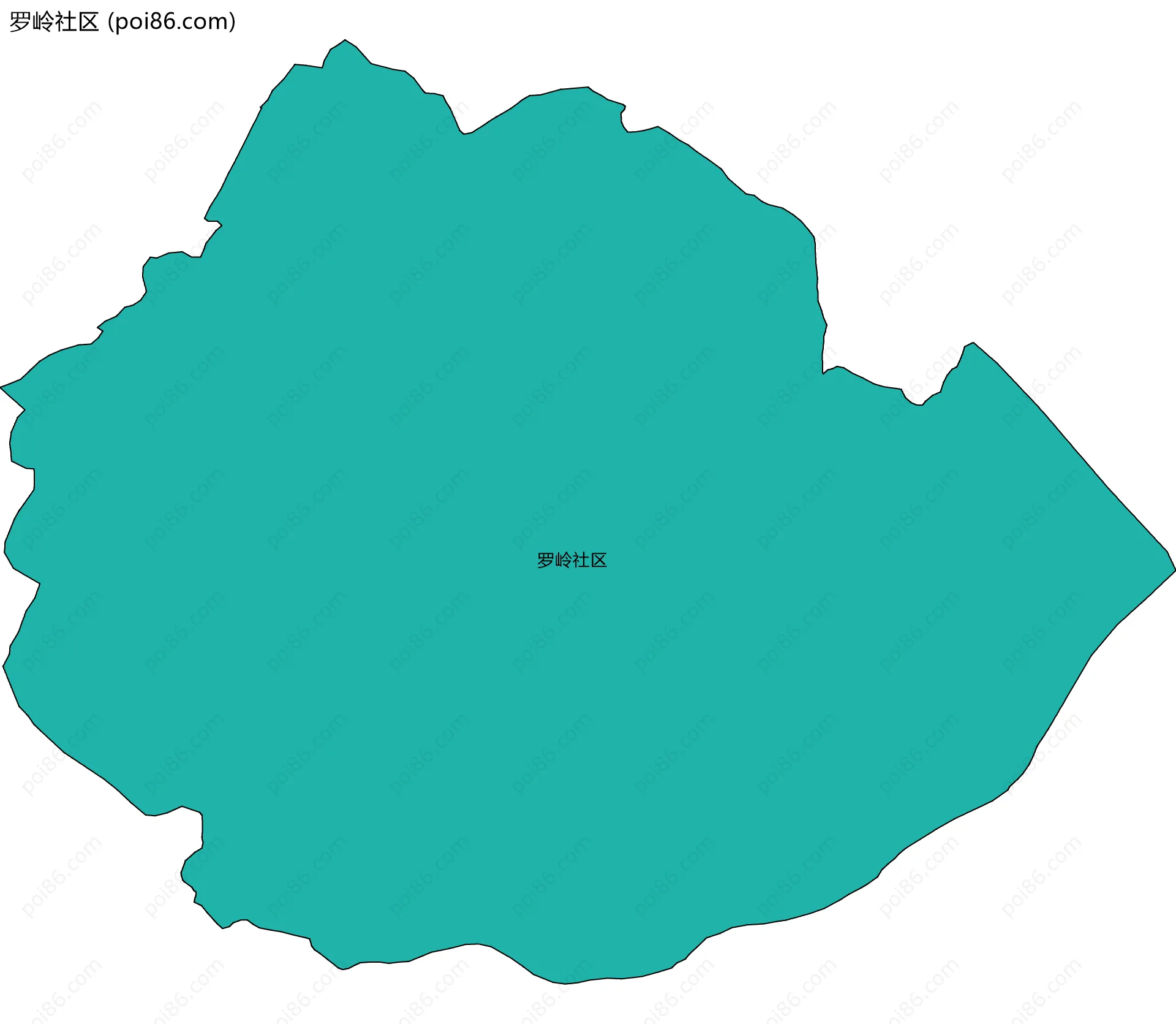 罗岭社区边界地图