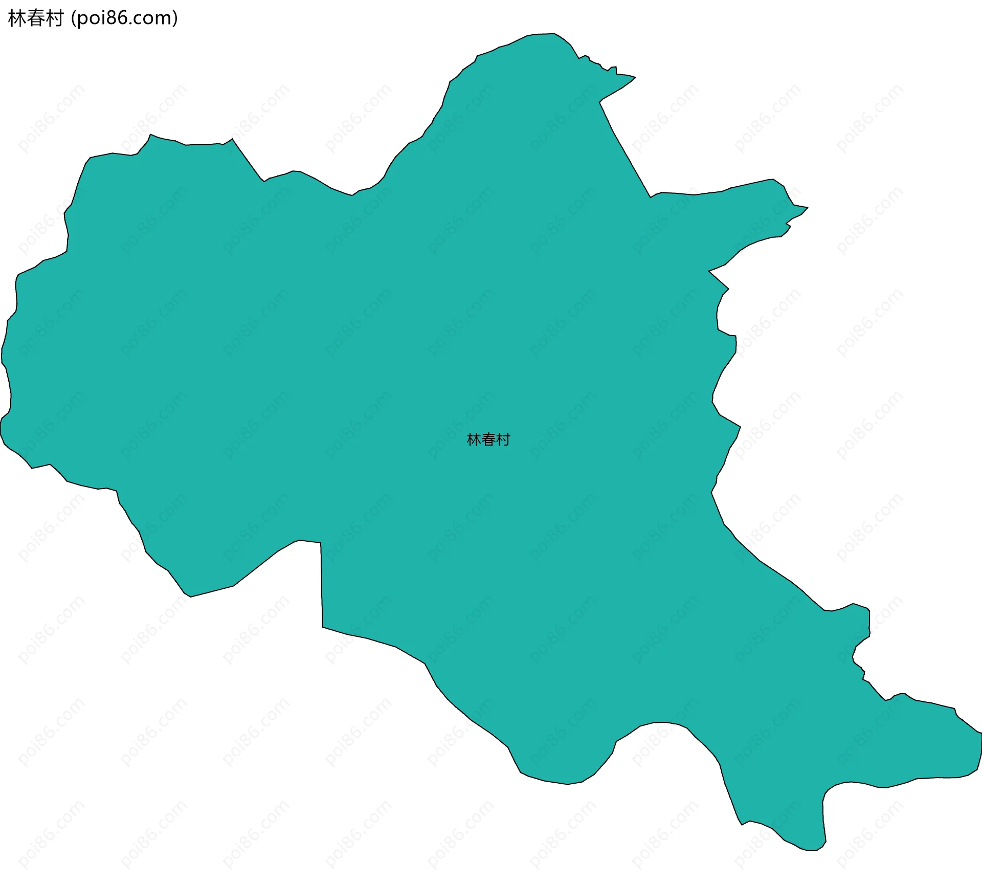 林春村边界地图