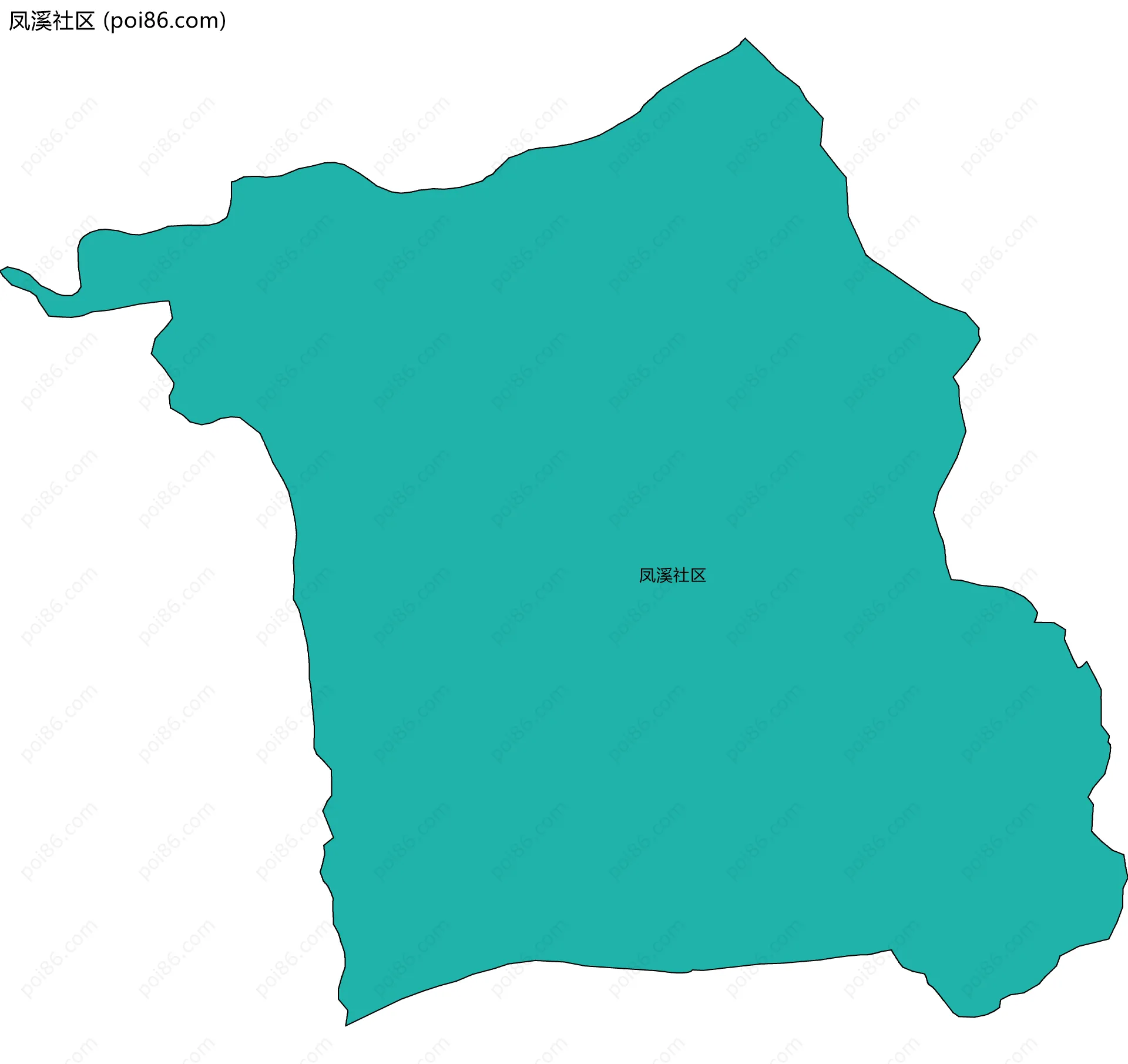 凤溪社区边界地图