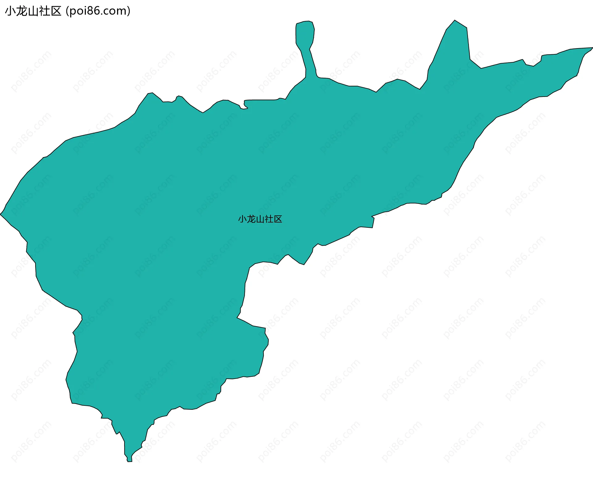 小龙山社区边界地图