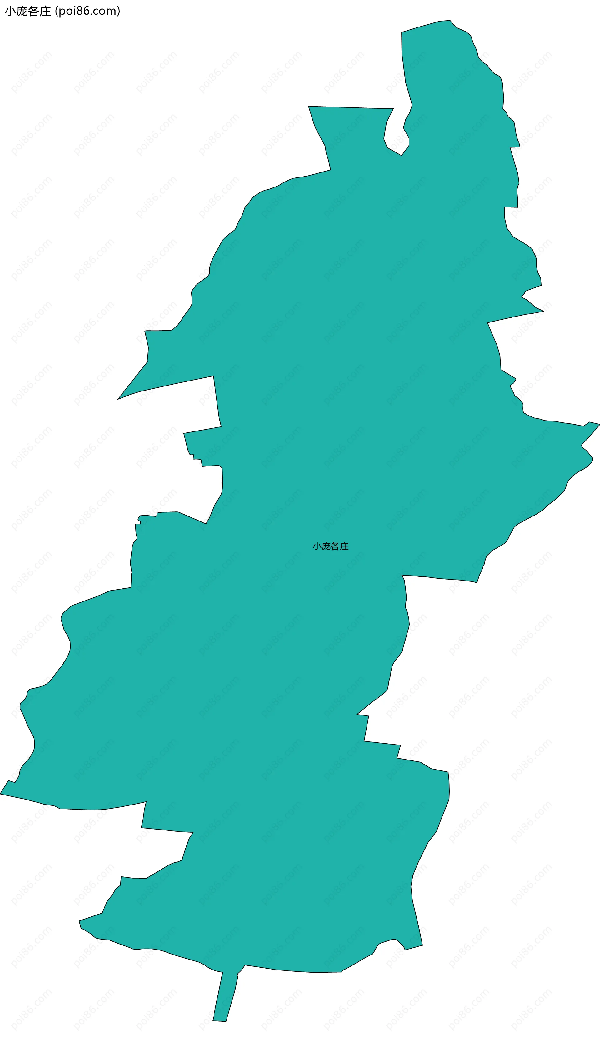 小庞各庄边界地图