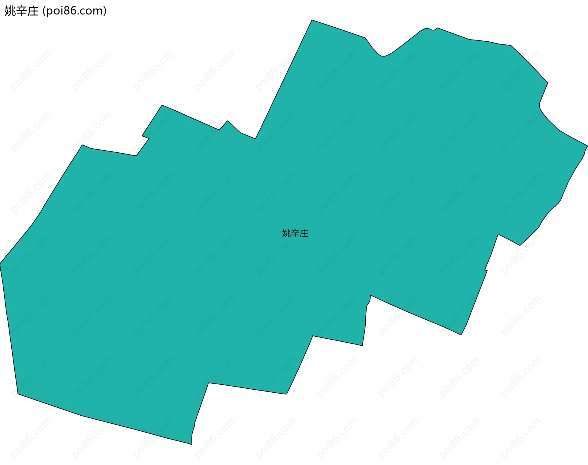姚辛庄边界地图