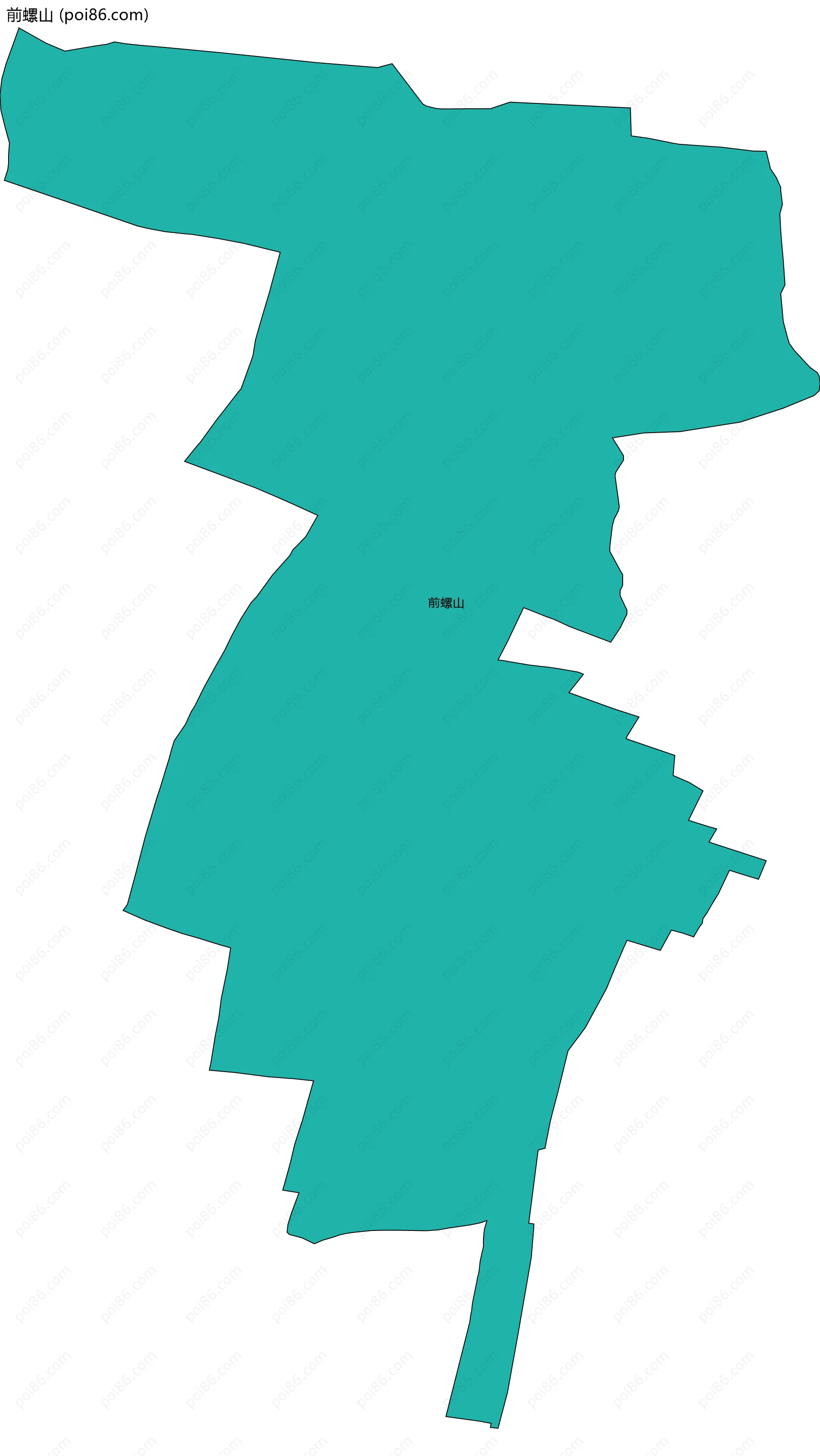 前螺山边界地图