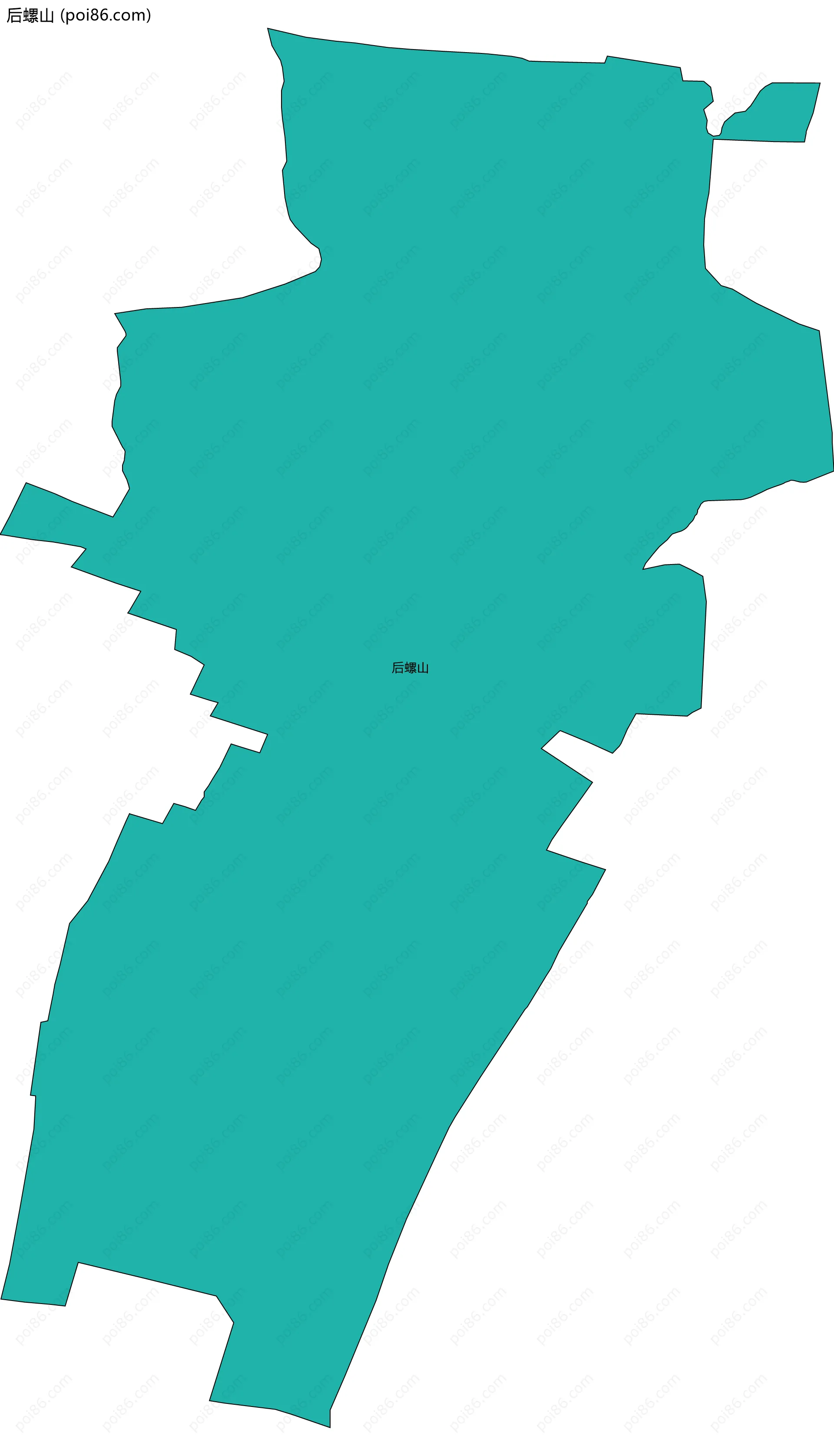 后螺山边界地图