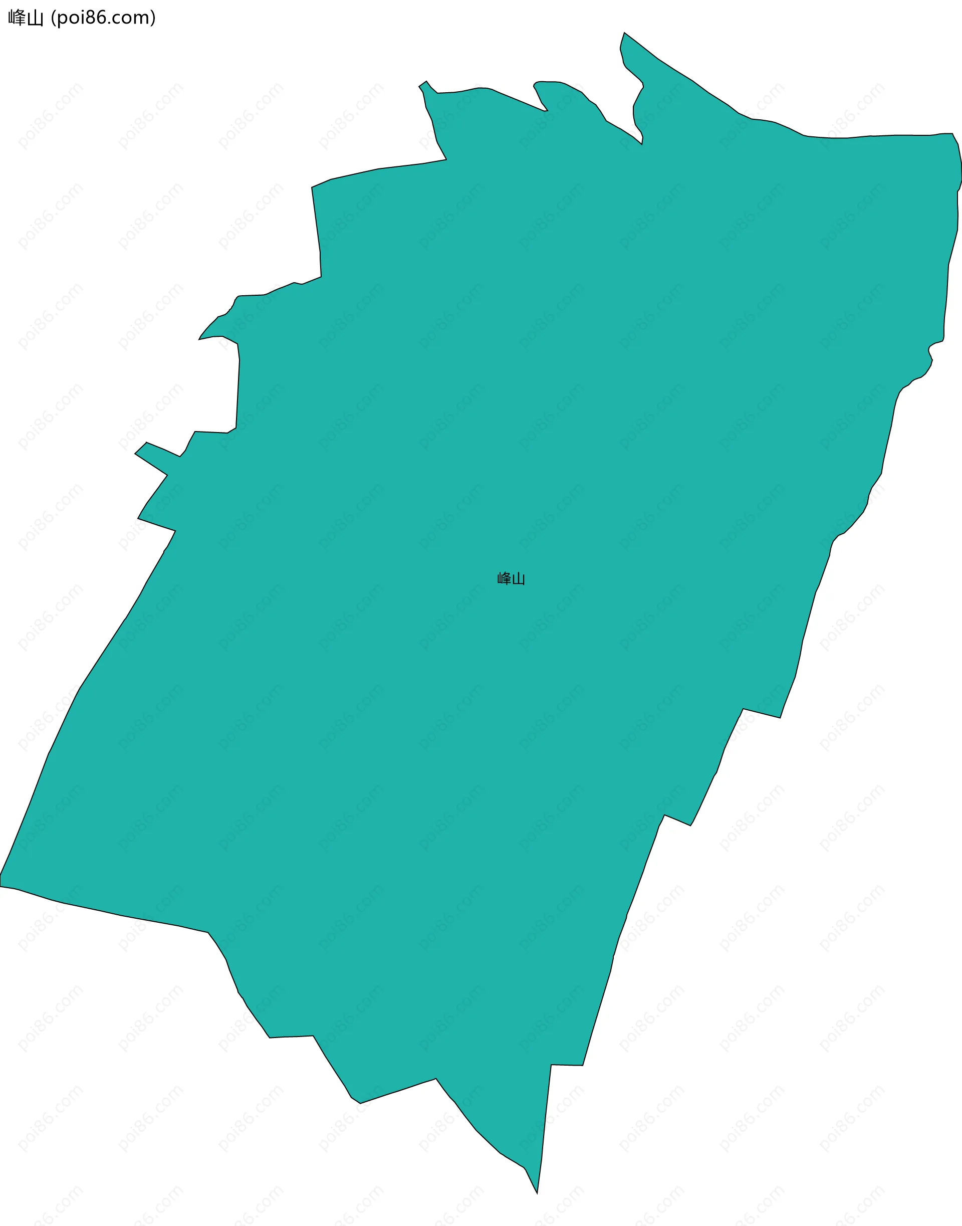 峰山边界地图