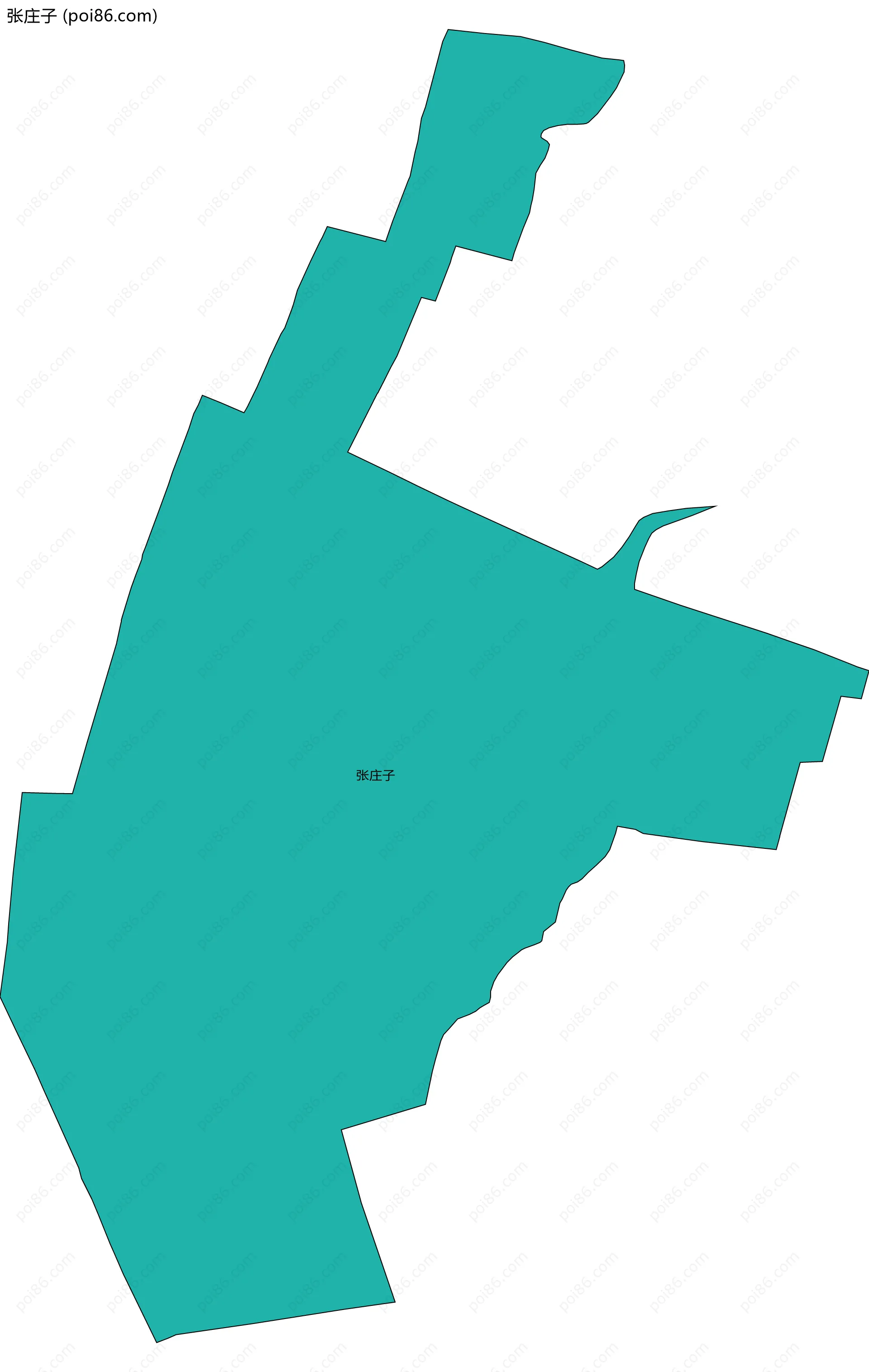 张庄子边界地图