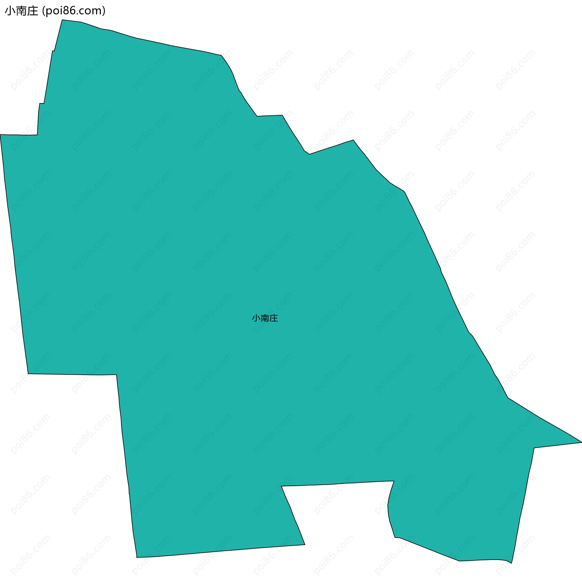 小南庄边界地图