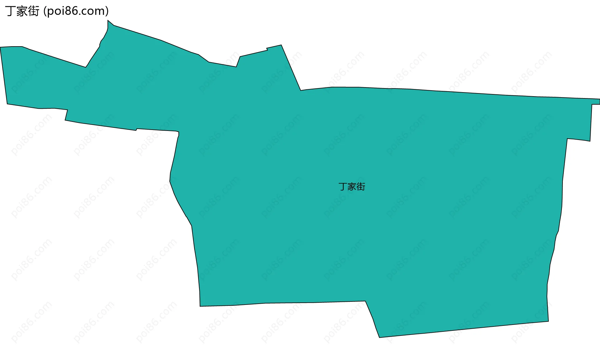 丁家街边界地图