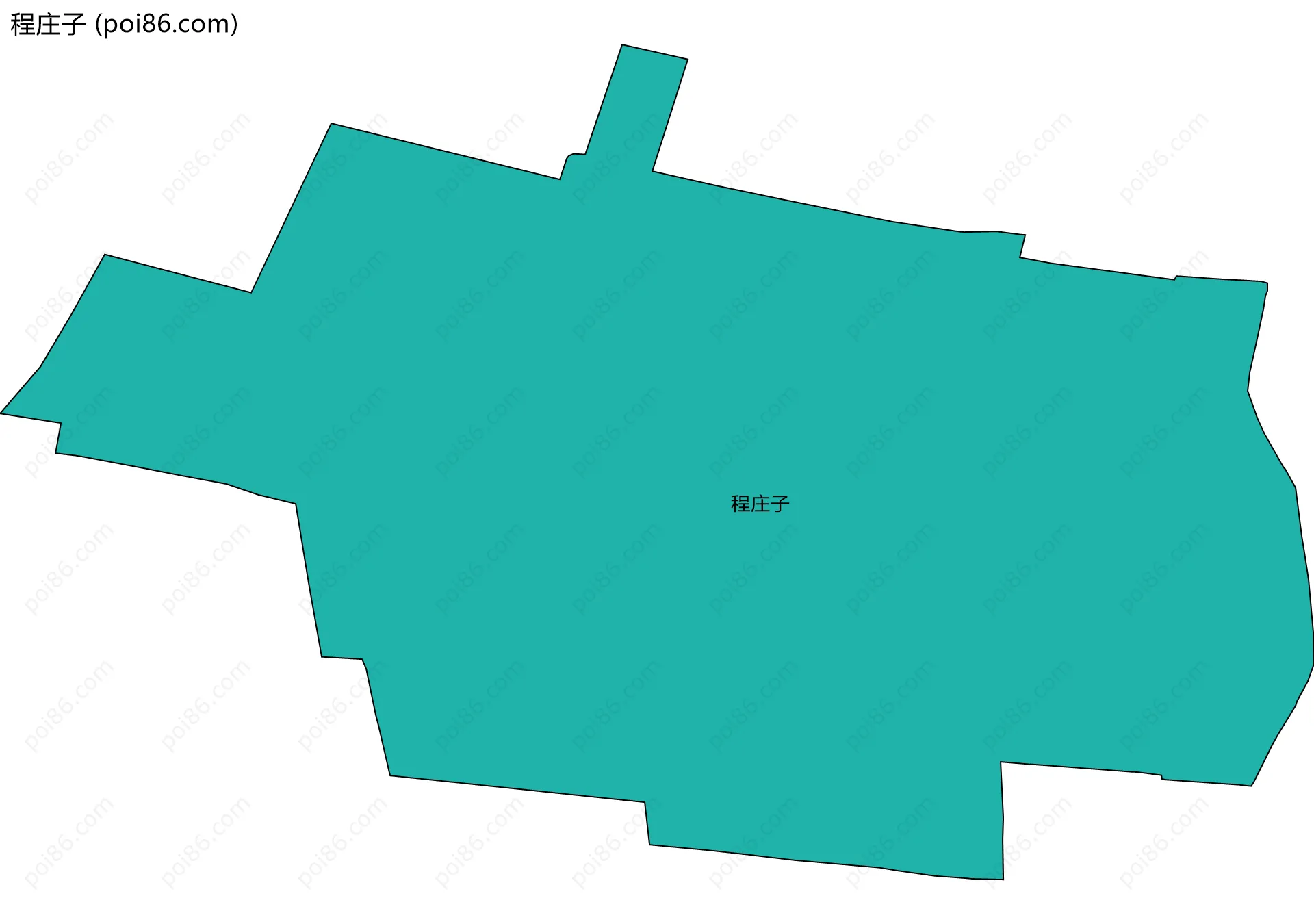 程庄子边界地图