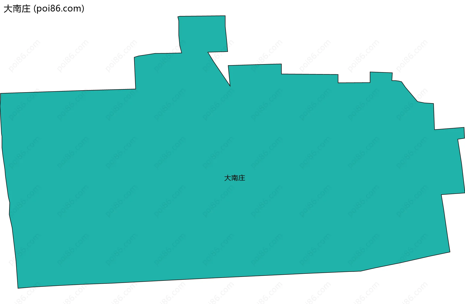 大南庄边界地图