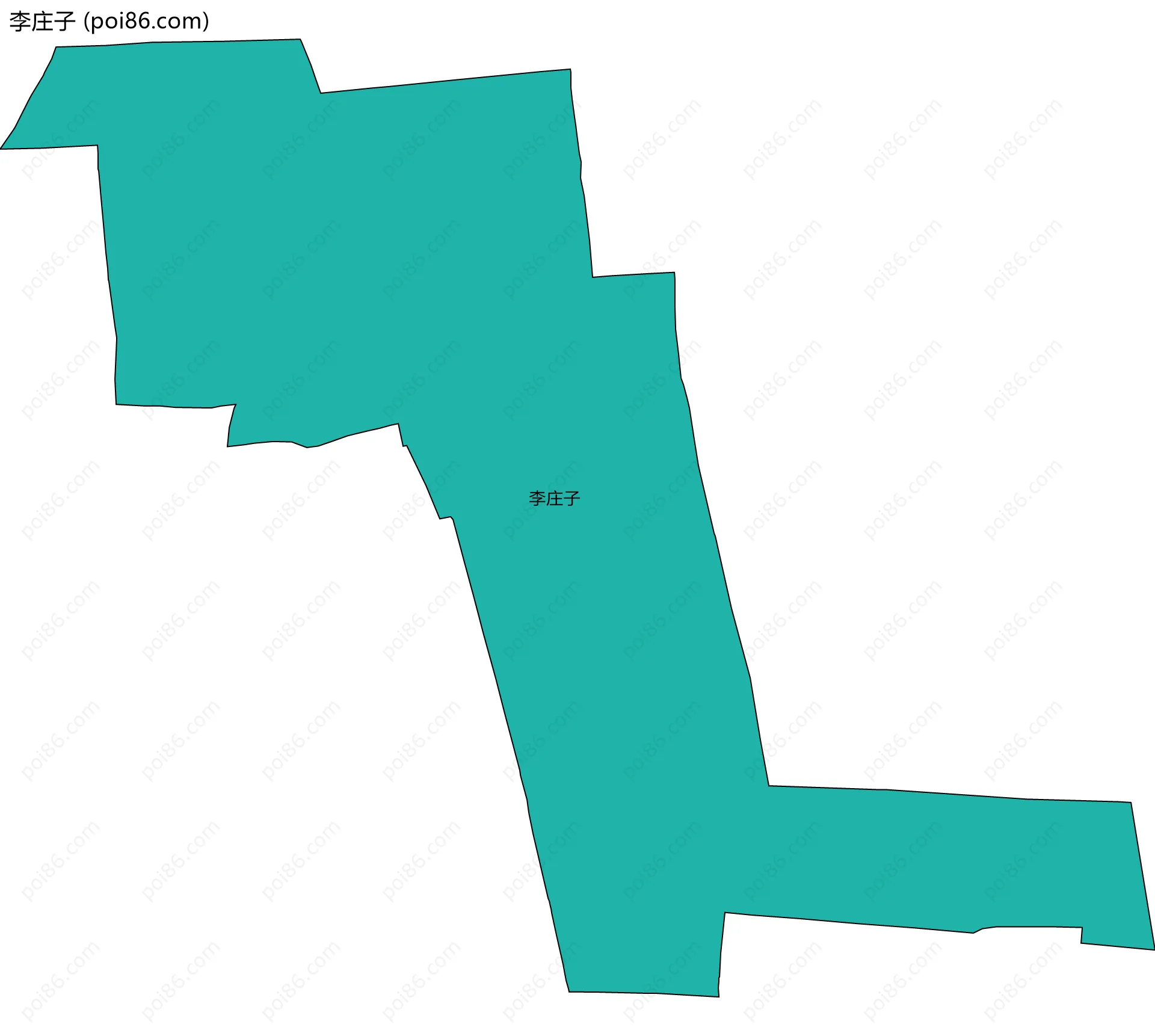 李庄子边界地图