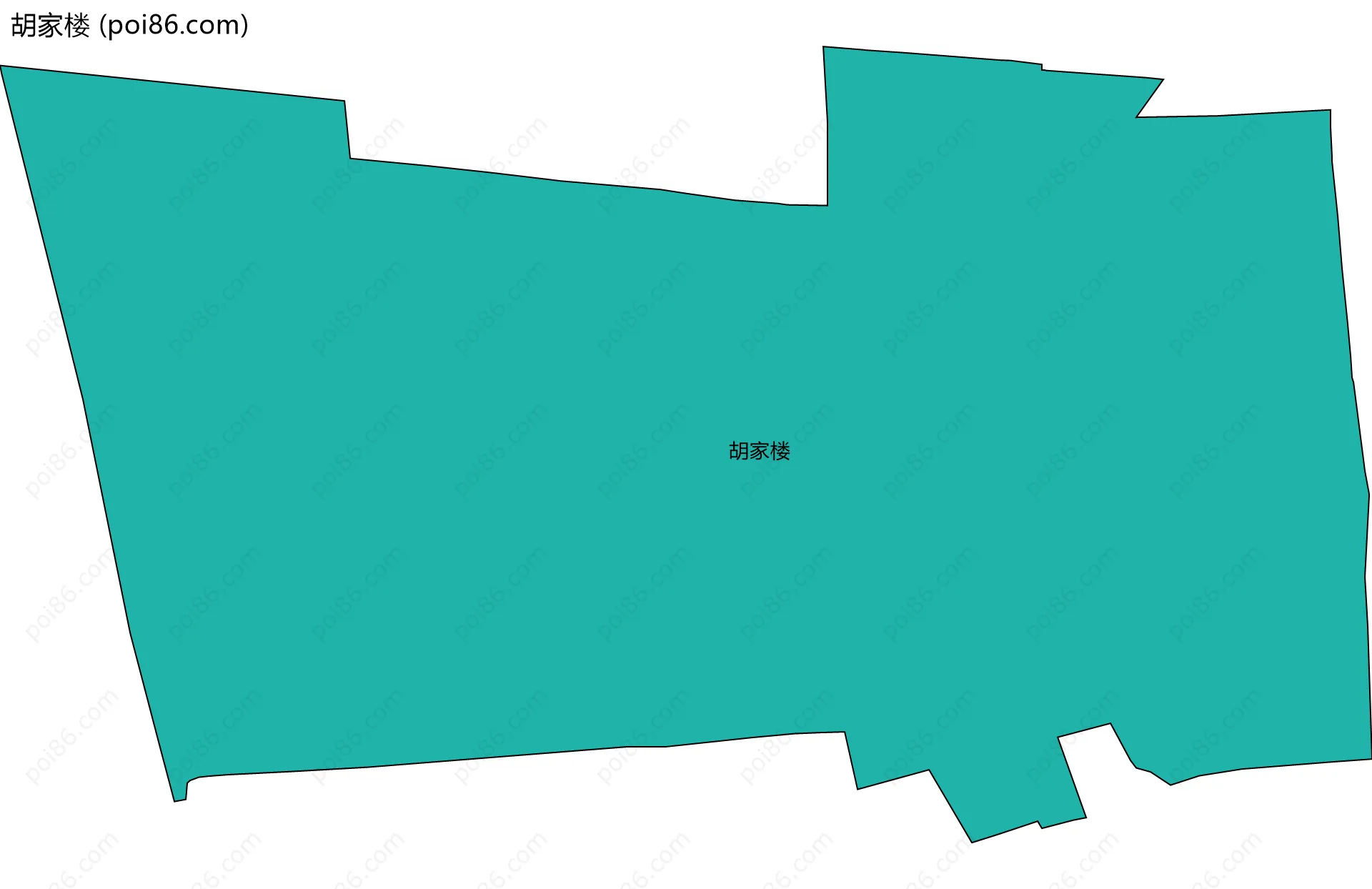 胡家楼边界地图
