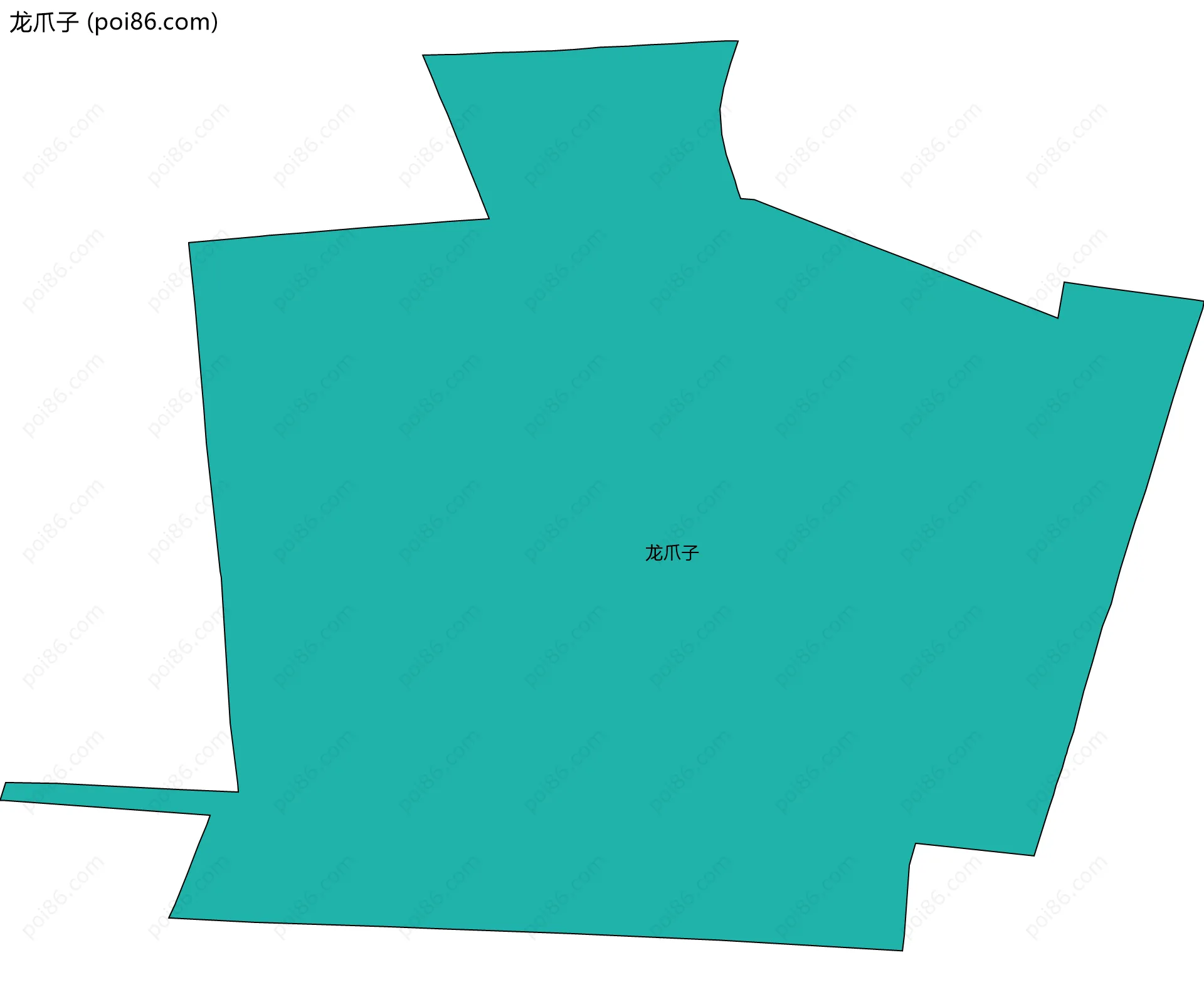 龙爪子边界地图