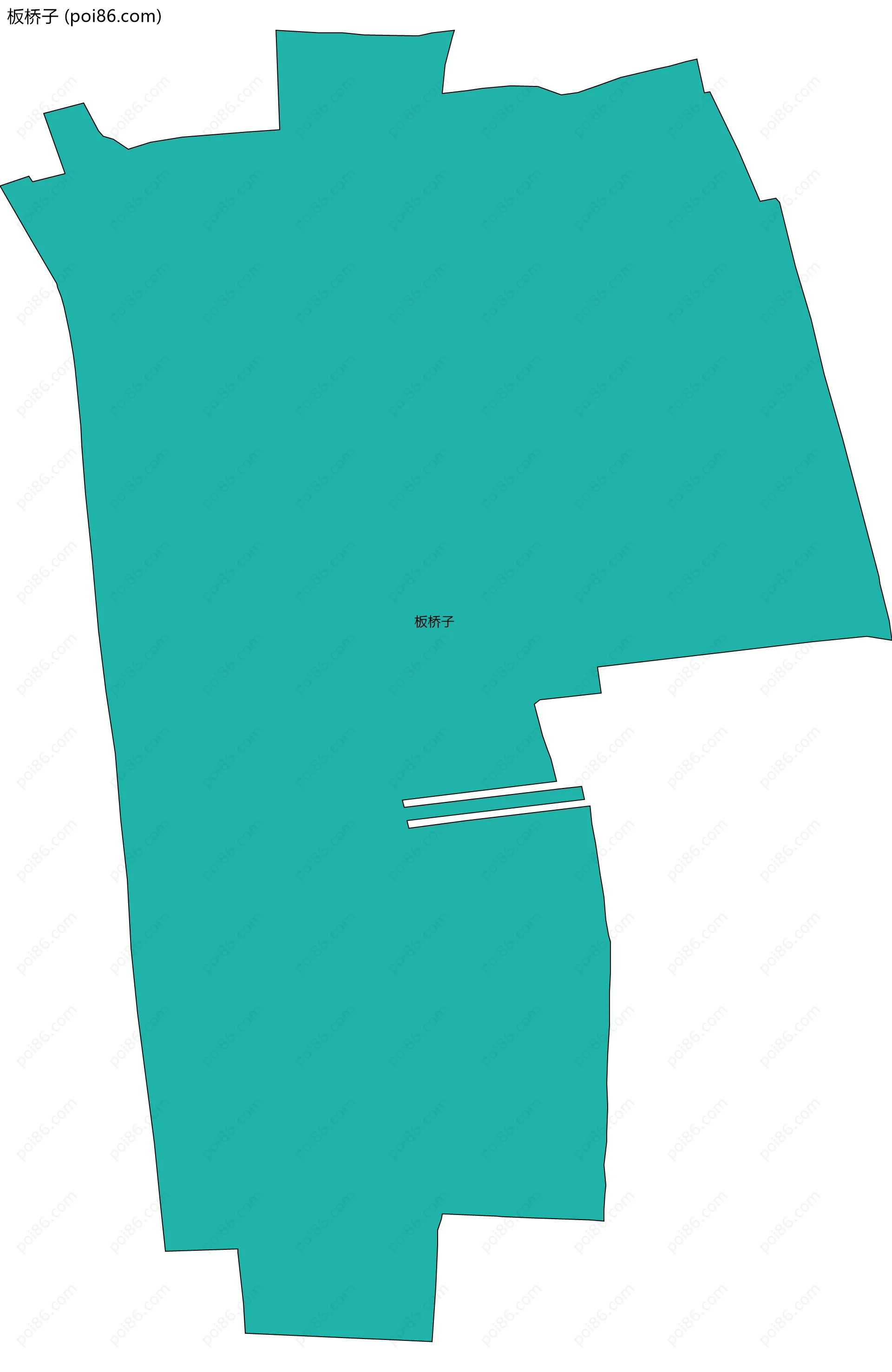 板桥子边界地图