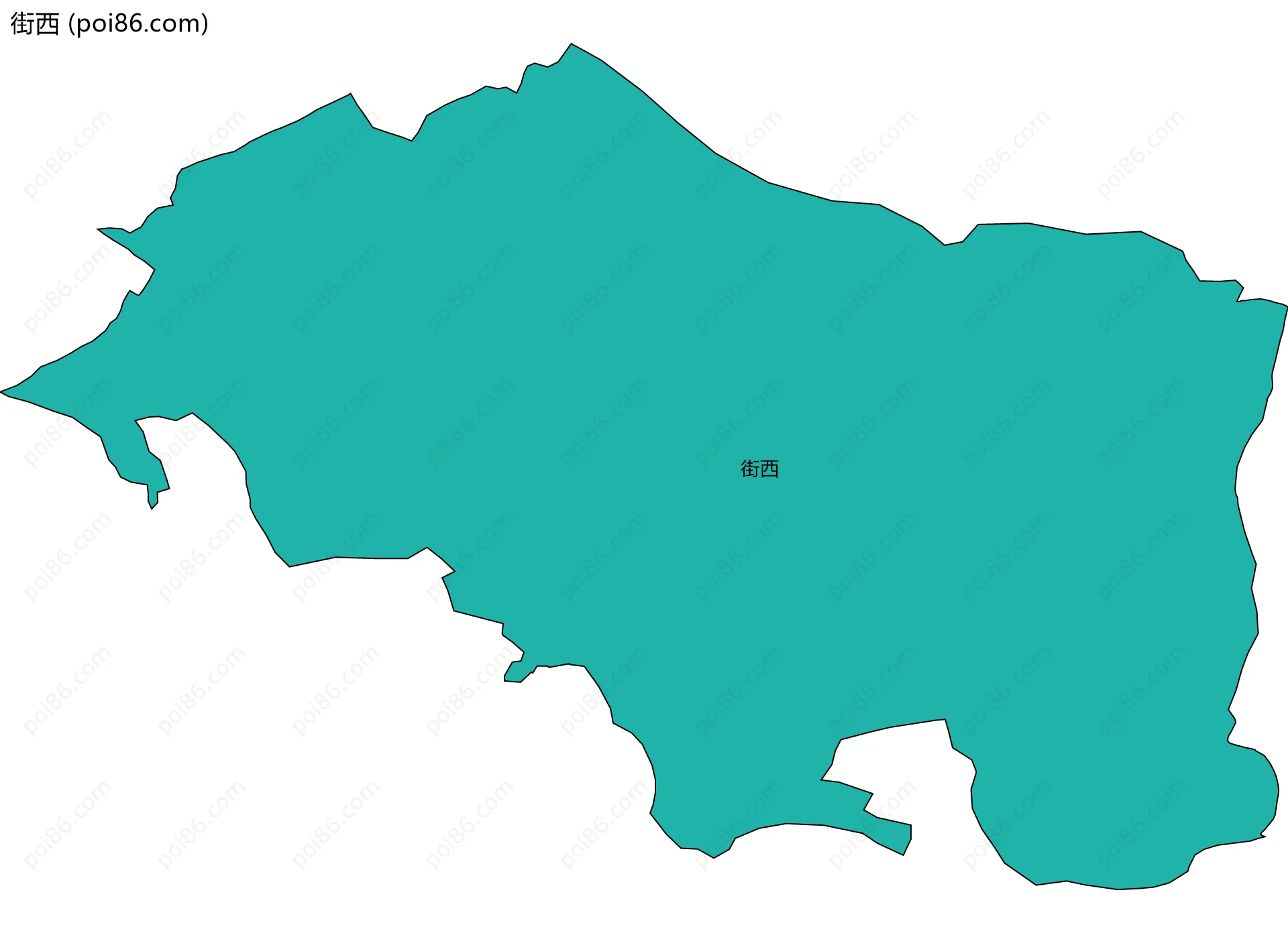 街西边界地图