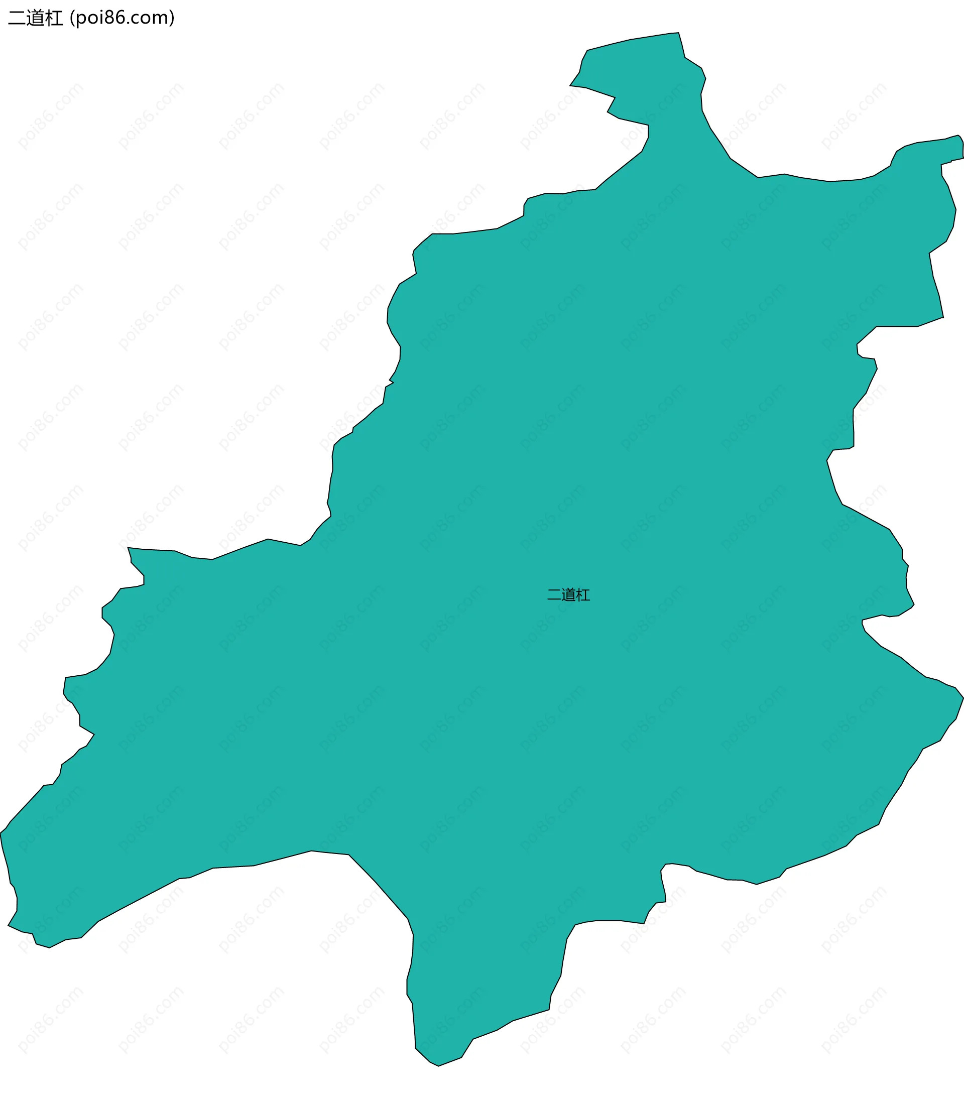 二道杠边界地图