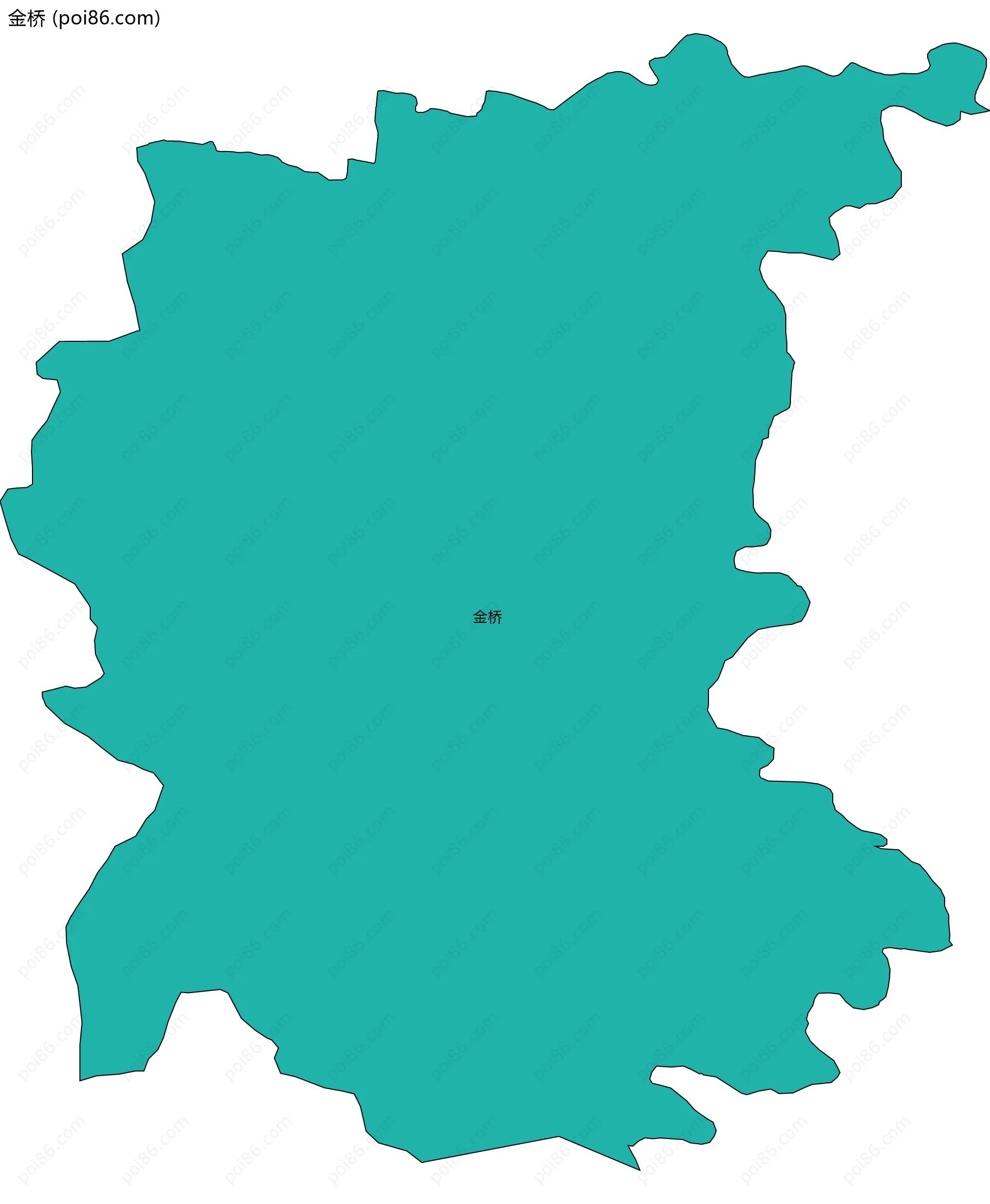 金桥边界地图