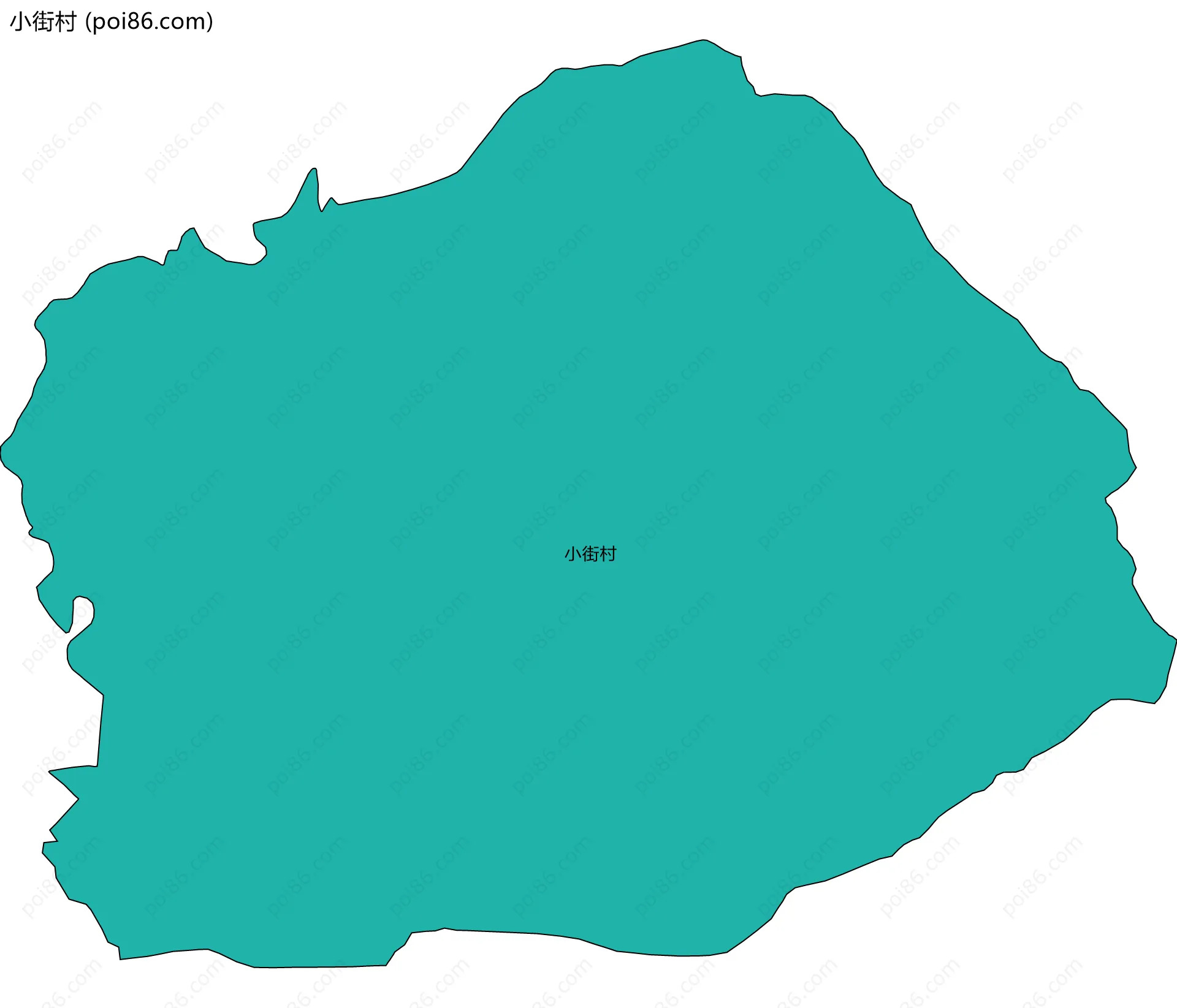 小街村边界地图