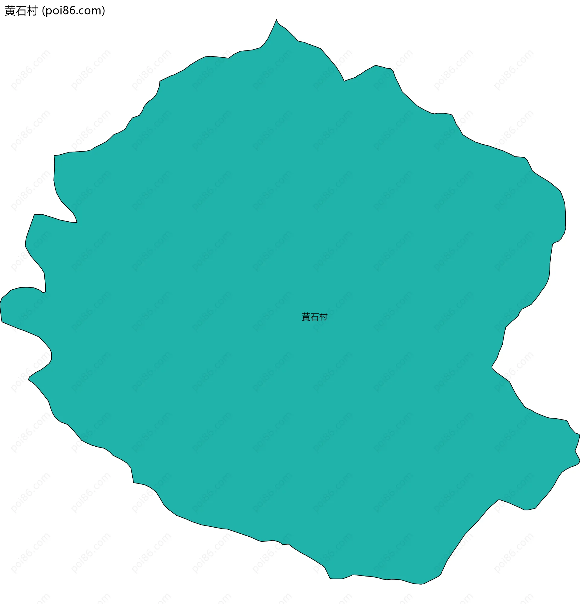 黄石村边界地图