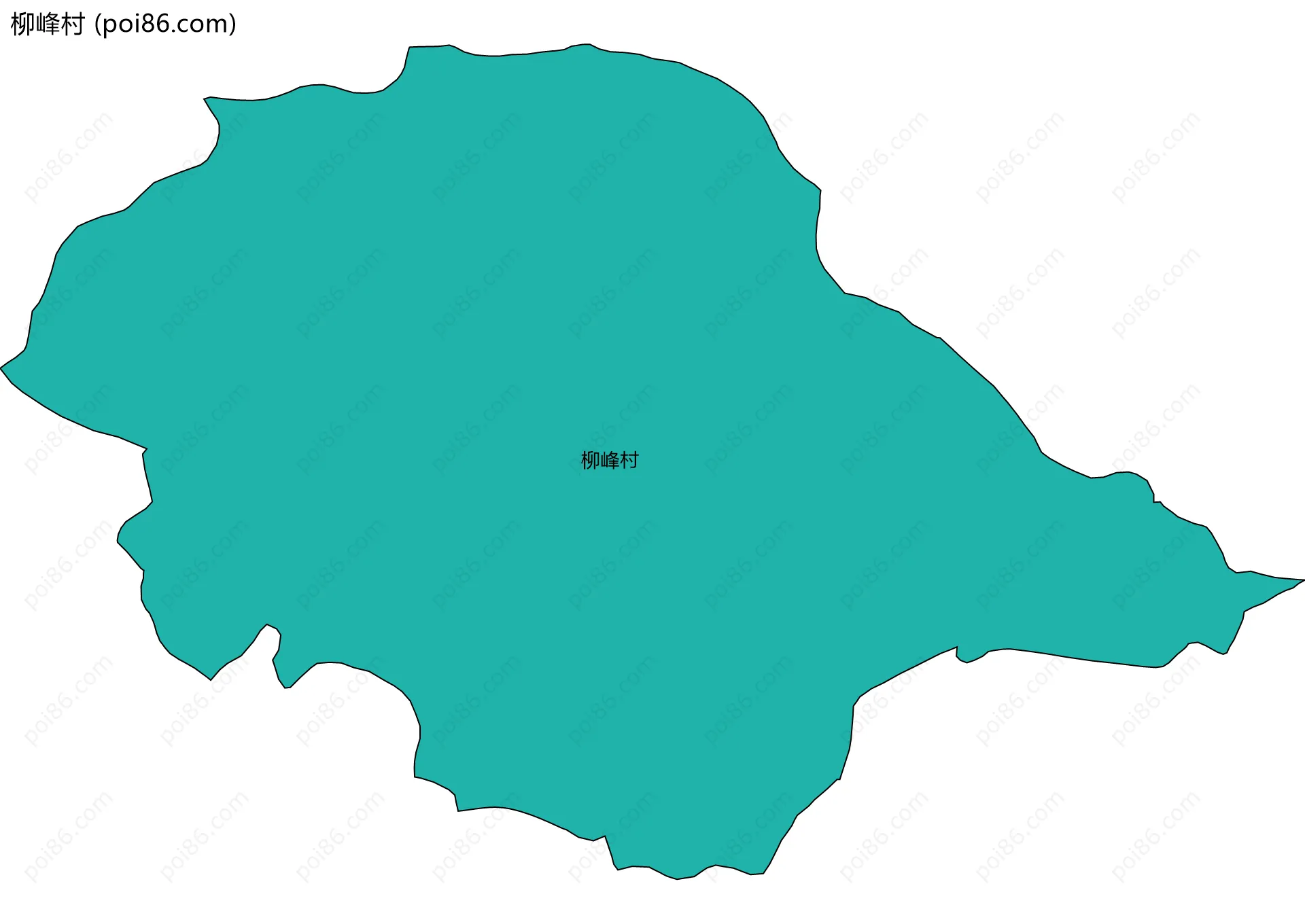 柳峰村边界地图