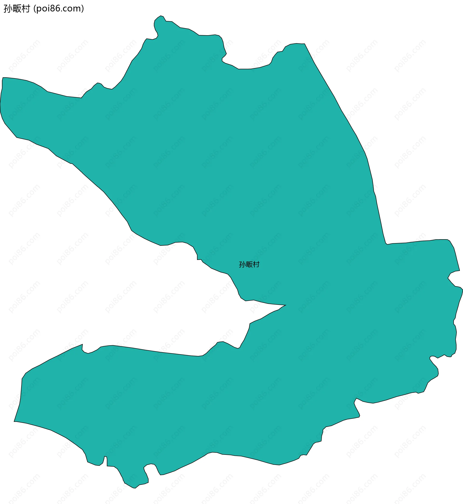 孙畈村边界地图