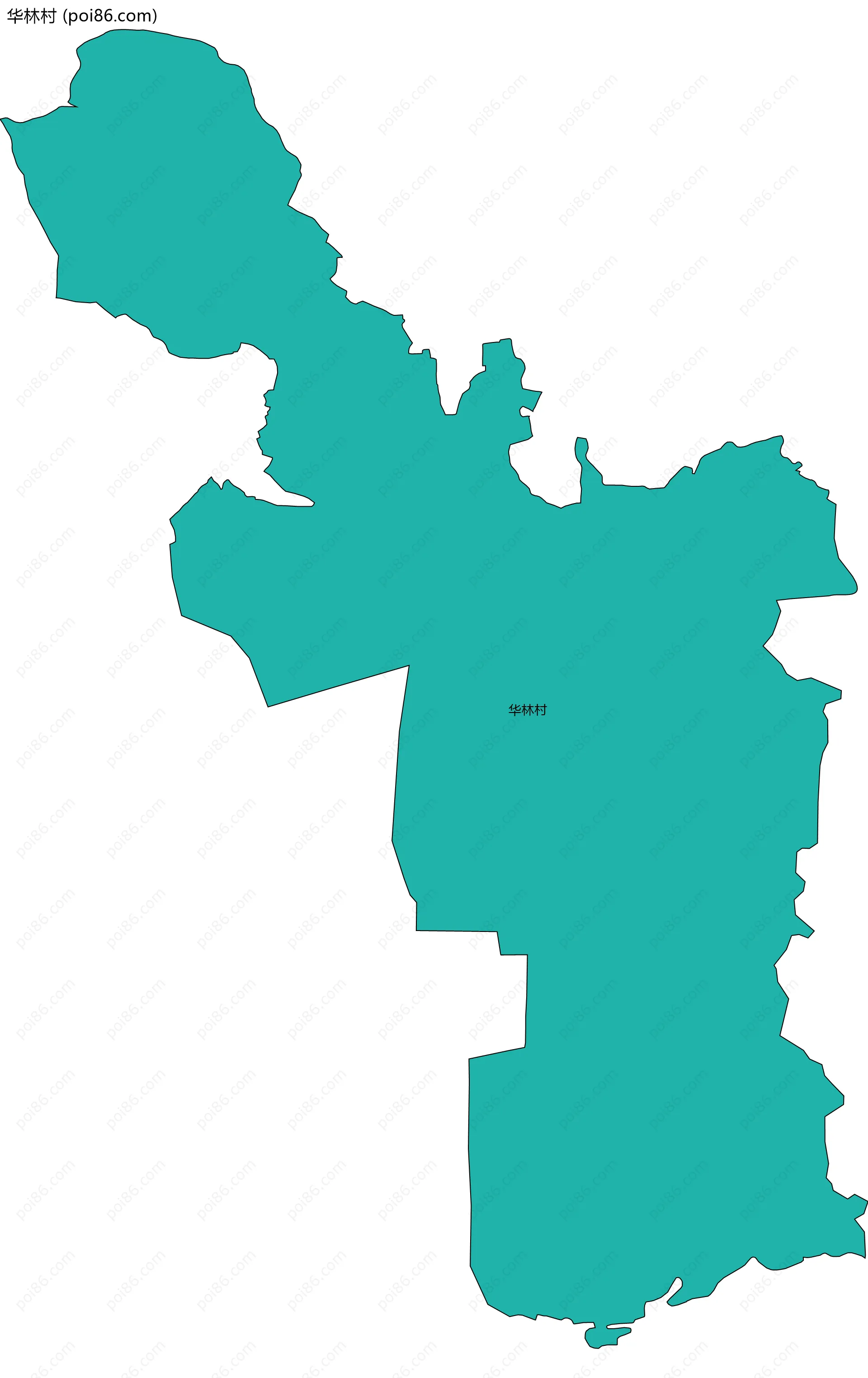 华林村边界地图